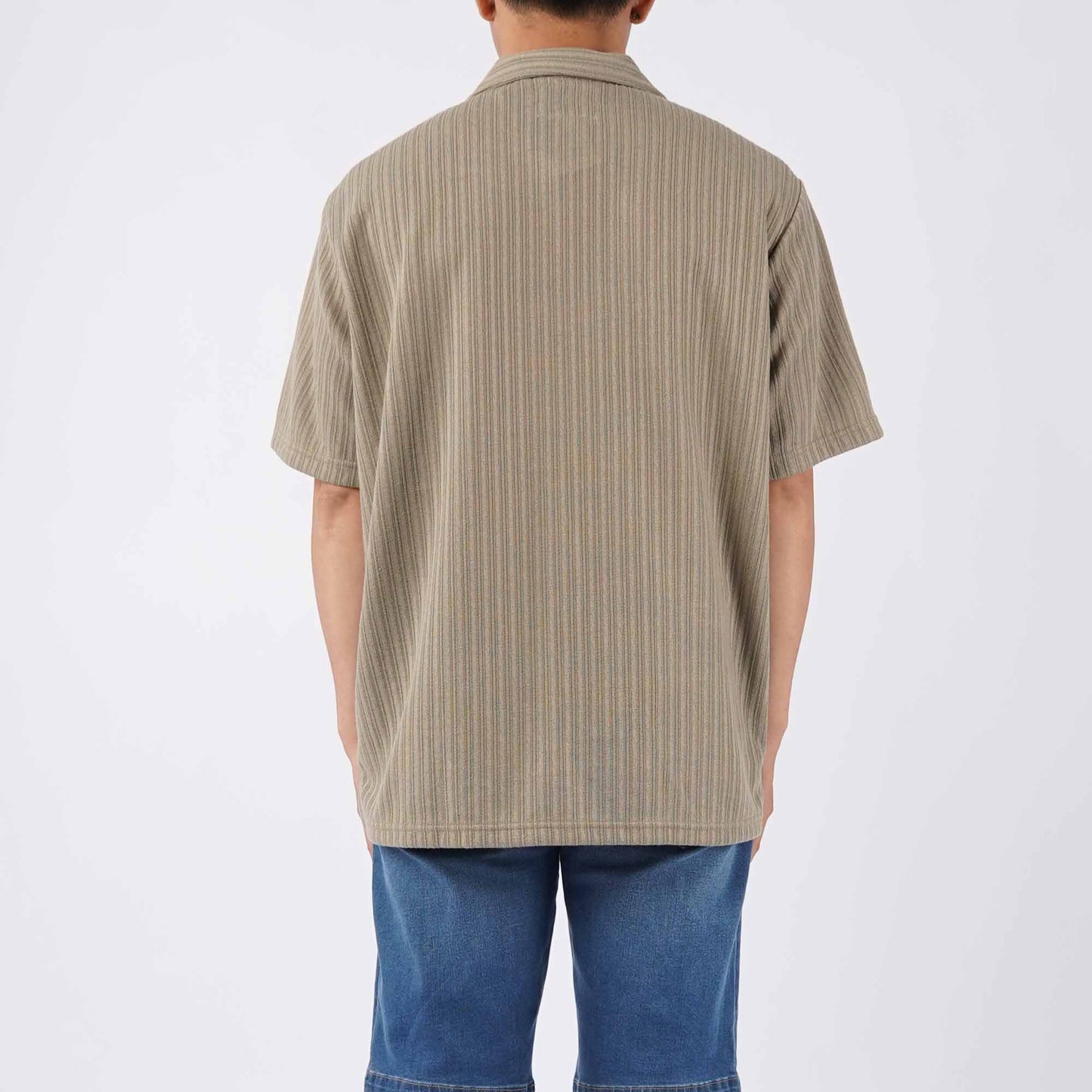 Petrol Men's Basic Woven Shirt Oversized Fitting 168424 (Rock Ridge)