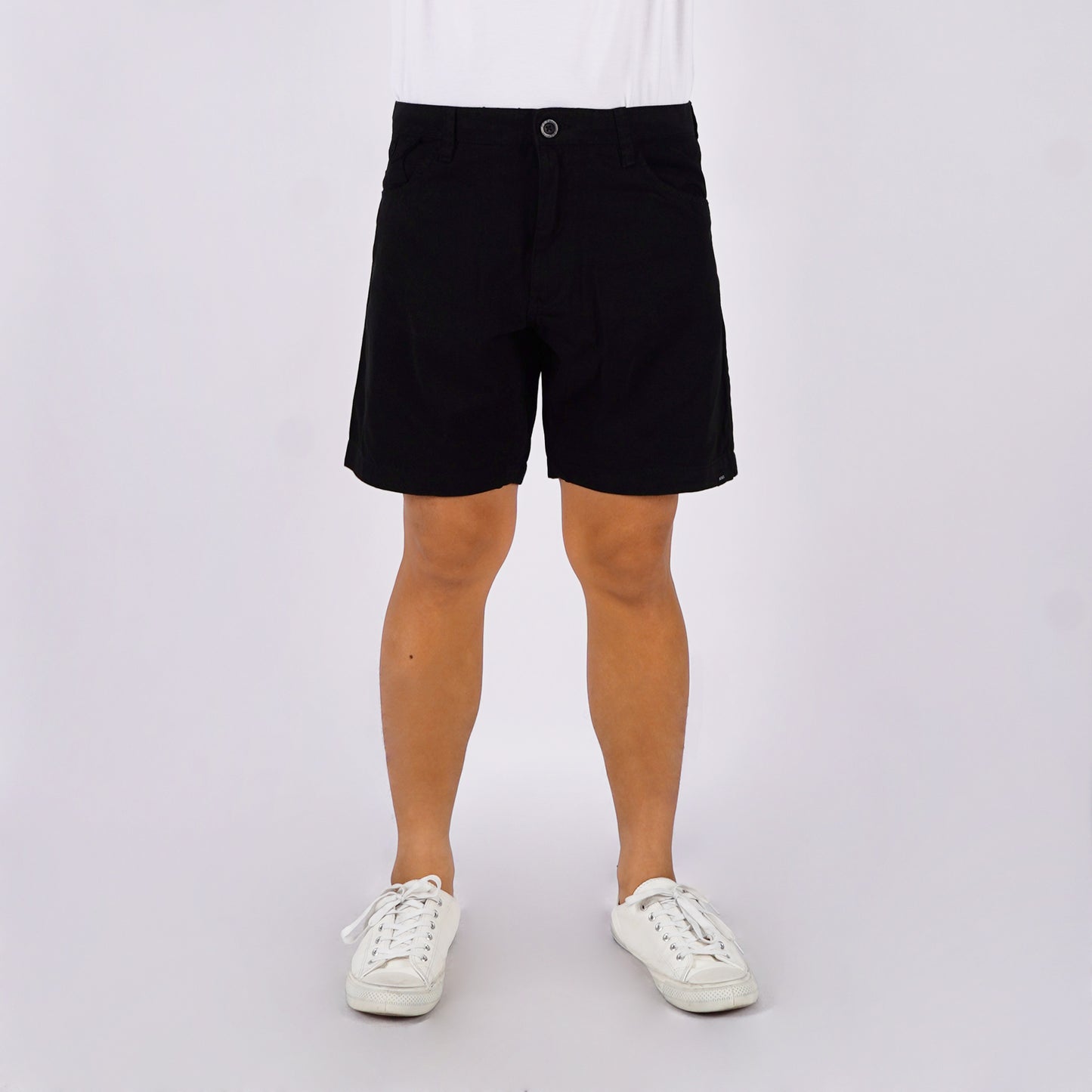 Petrol Men's Basic Non-Denim Tapered Short Mid-Rise 176693 (Black)