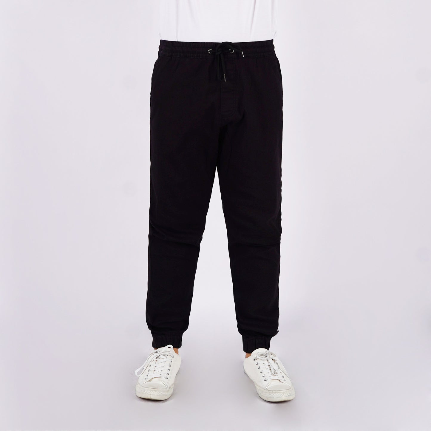 Petrol Men's Basic Non-Denim Jogger Pants Mid-Rise 176579 (Black)