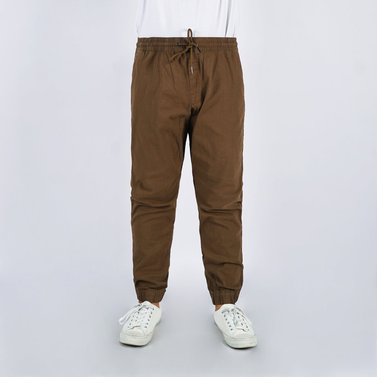 Petrol Men's Basic Non-Denim Jogger Pants Mid-Rise 176579 (Brown)