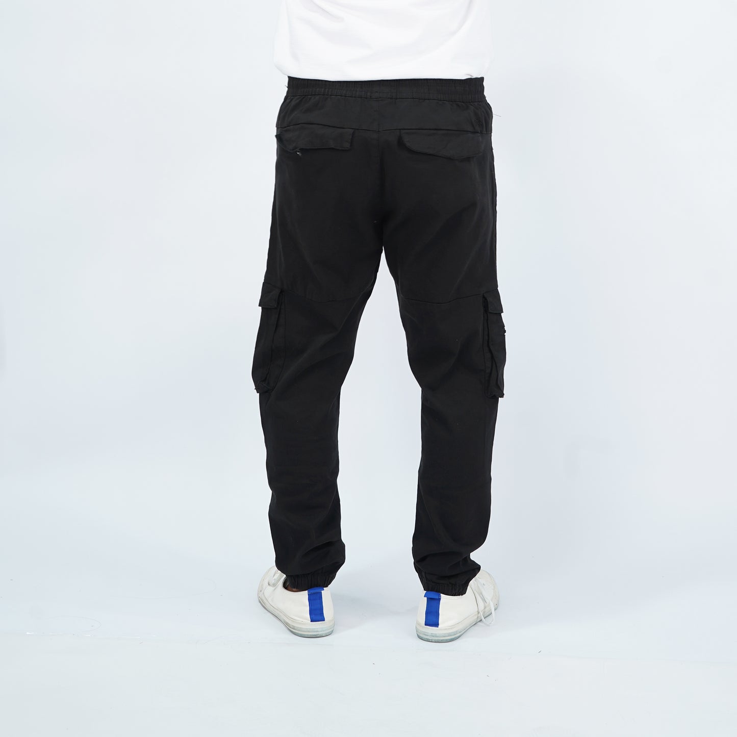 Petrol Men's Basic Non-Denim Cargo Pants Mid-Rise 177193 (Black)