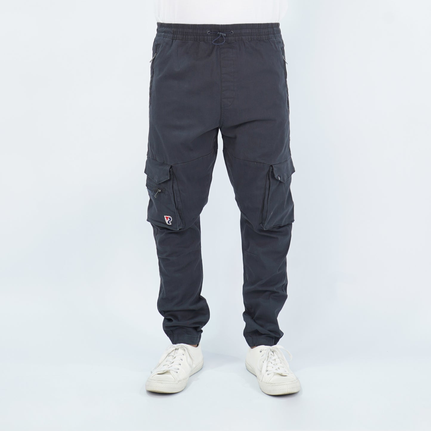 Petrol Men's Basic Non-Denim Cargo Pants Mid-Rise 177193 (Dark Navy)
