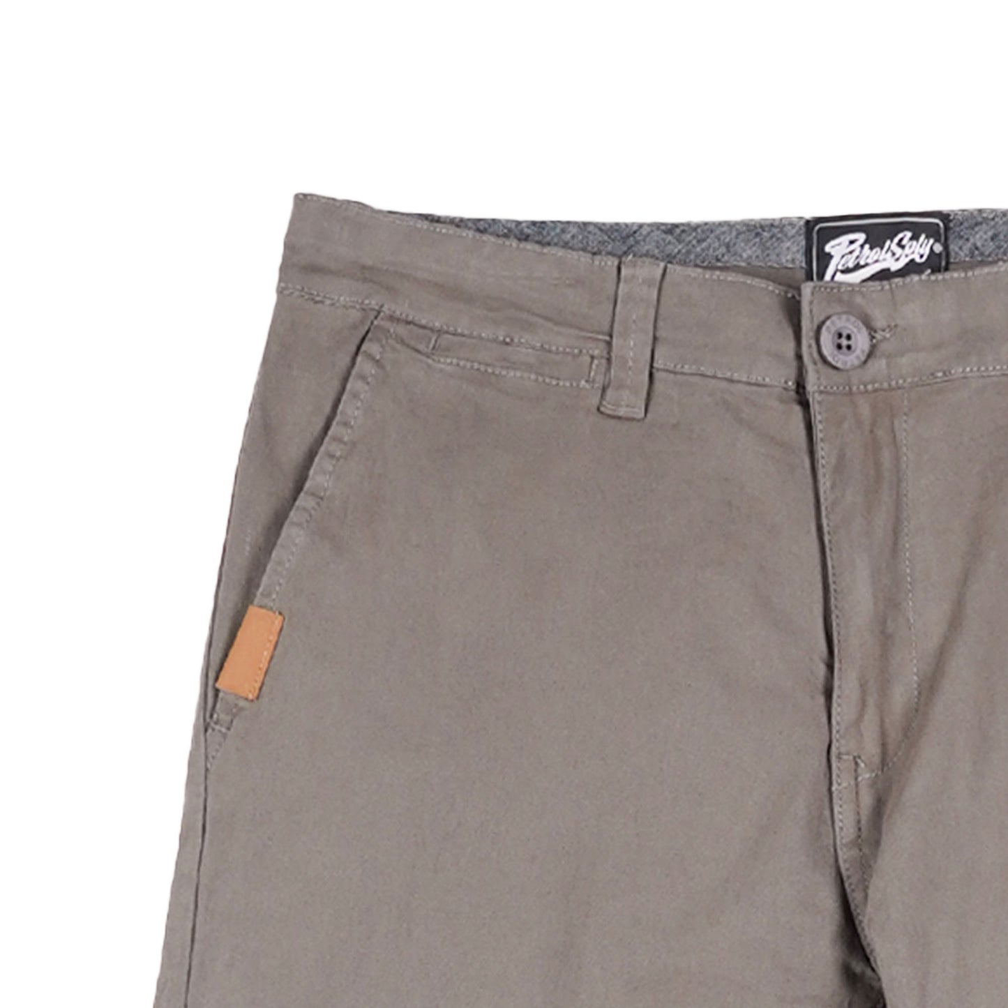 Petrol Men's Basic Non-Denim Chino Pants Mid-Rise 181288 (Dark Gray)