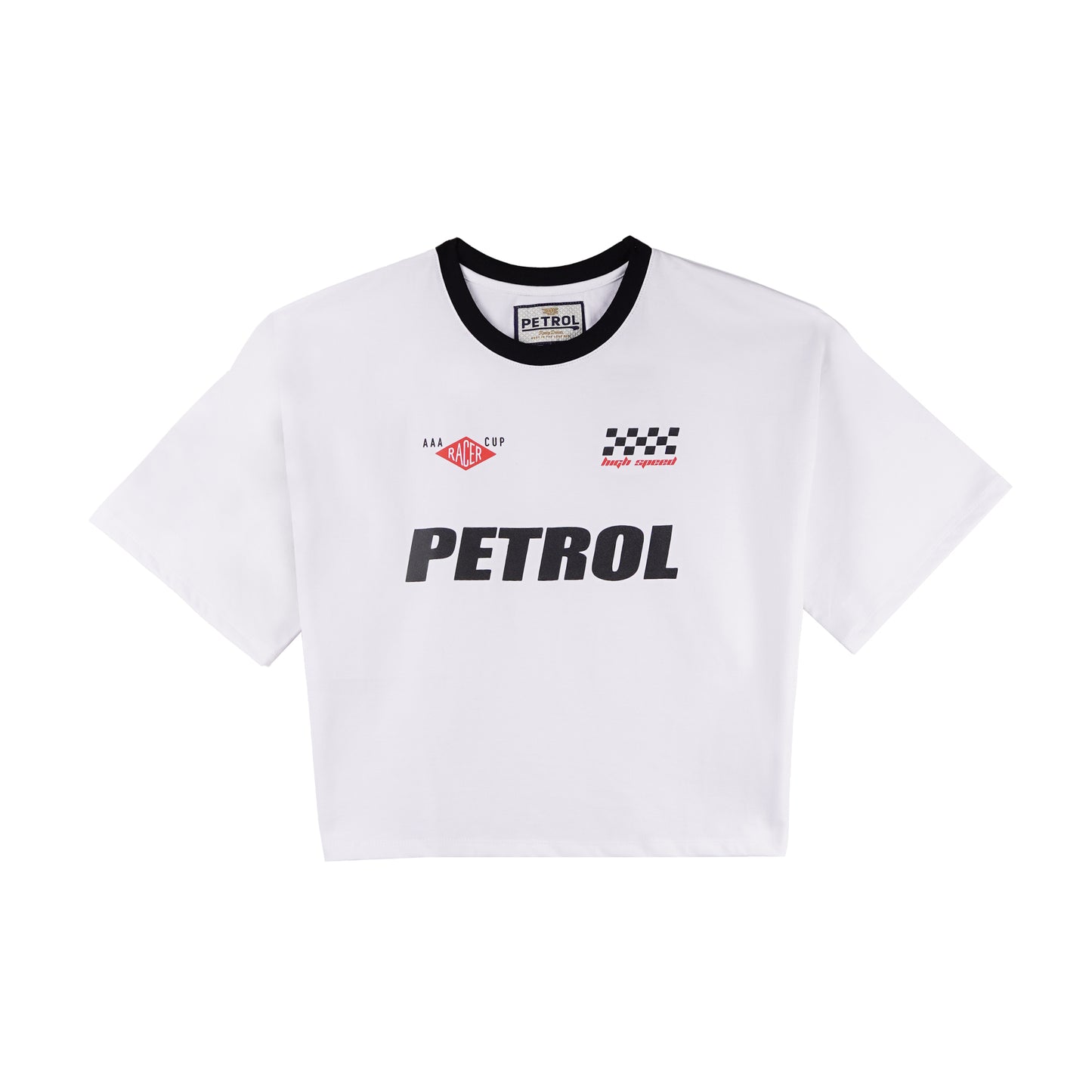 Petrol Ladies Basic Tees Crop Fitting 172552 (White)