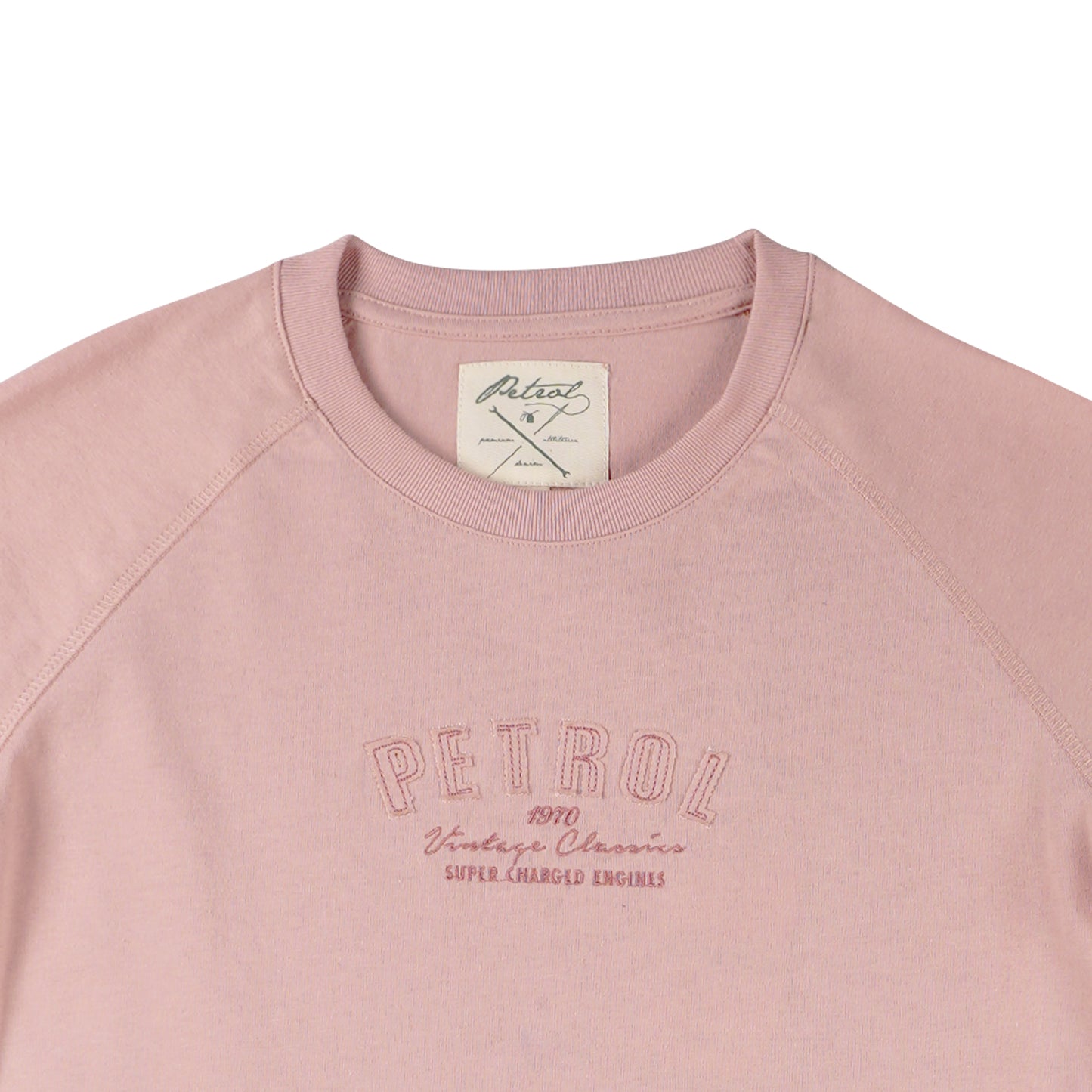 Petrol Ladies Basic Tees Crop Fitting 160887 (Old Rose)
