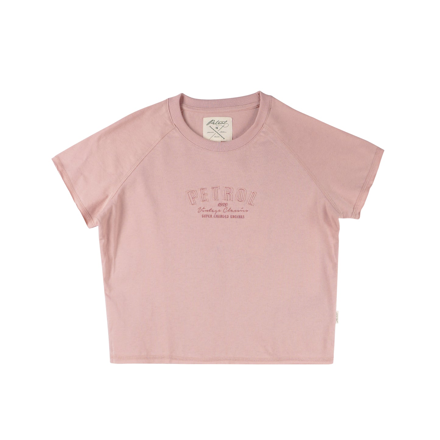 Petrol Ladies Basic Tees Crop Fitting 160887 (Old Rose)