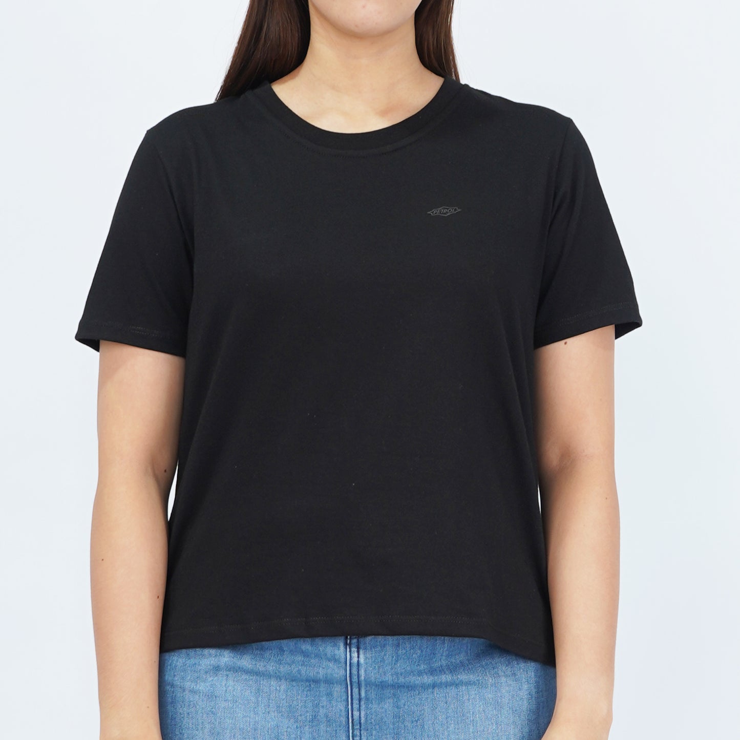 Petrol Ladies Basic Tees Boxy Fitting 170529-U (Black)