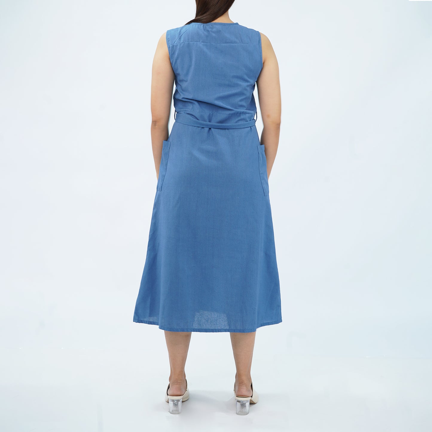 Petrol Ladies Basic Dress Regular Fitting 167178 (Blue)