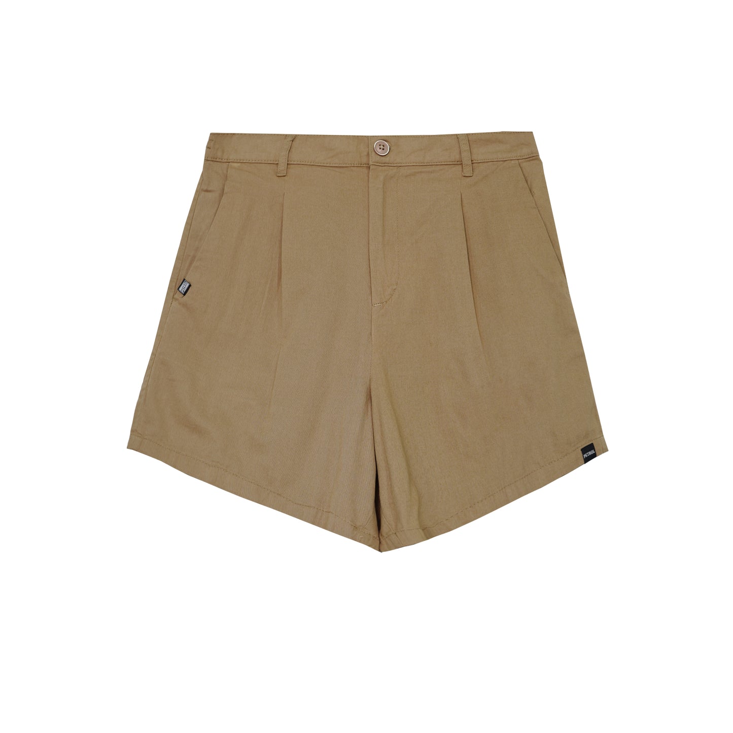 Petrol Ladies Basic Non-Denim Smart Short Mid-Rise 178543 (Beige)