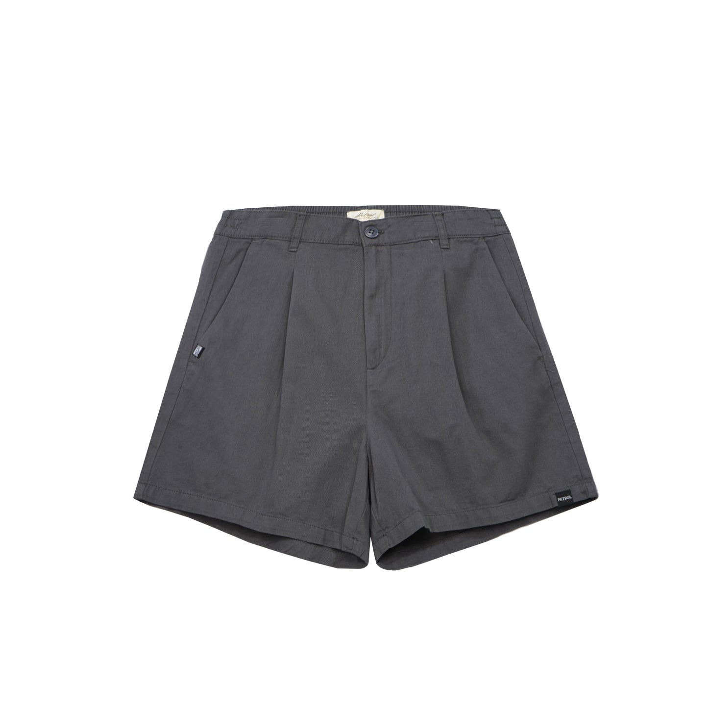 Petrol Ladies Basic Non-Denim Smart Short Mid-Rise 178543 (Dark Gray)