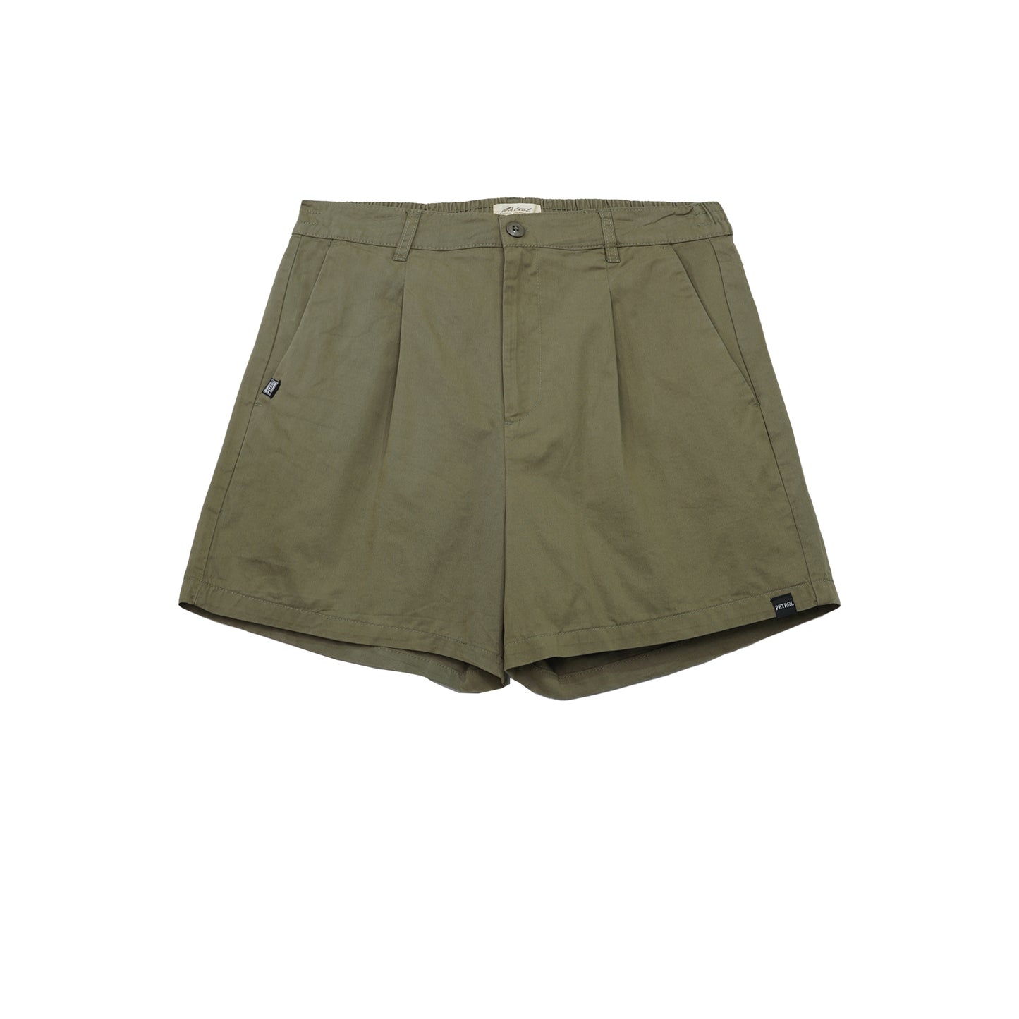 Petrol Ladies Basic Non-Denim Smart Short Mid-Rise 178543 (Fatigue)