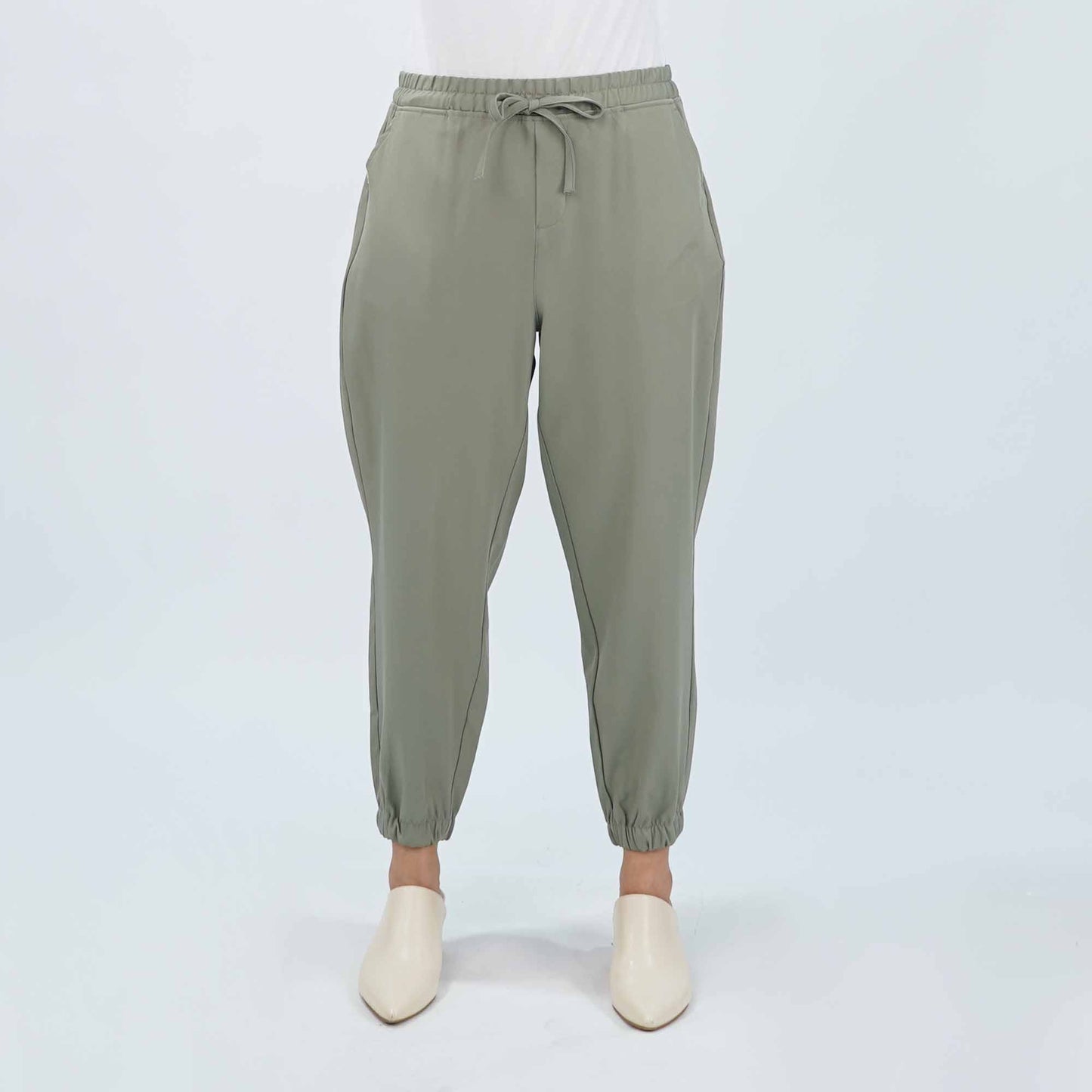 Petrol Ladies Basic Non-Denim Jogger Pants Mid-Rise 172964-U (Green)