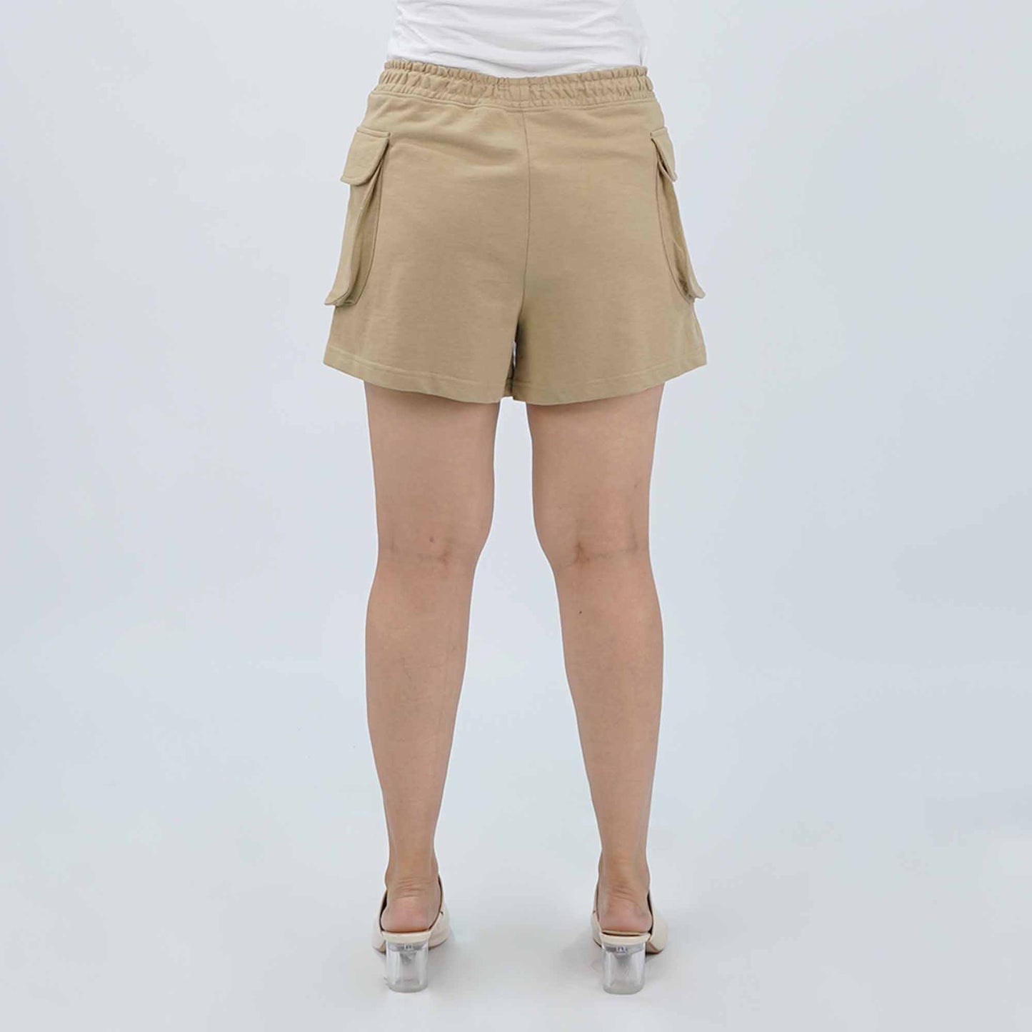 Petrol Ladies Basic Non-Denim Cargo Short Mid-Rise 176361 (Beige)