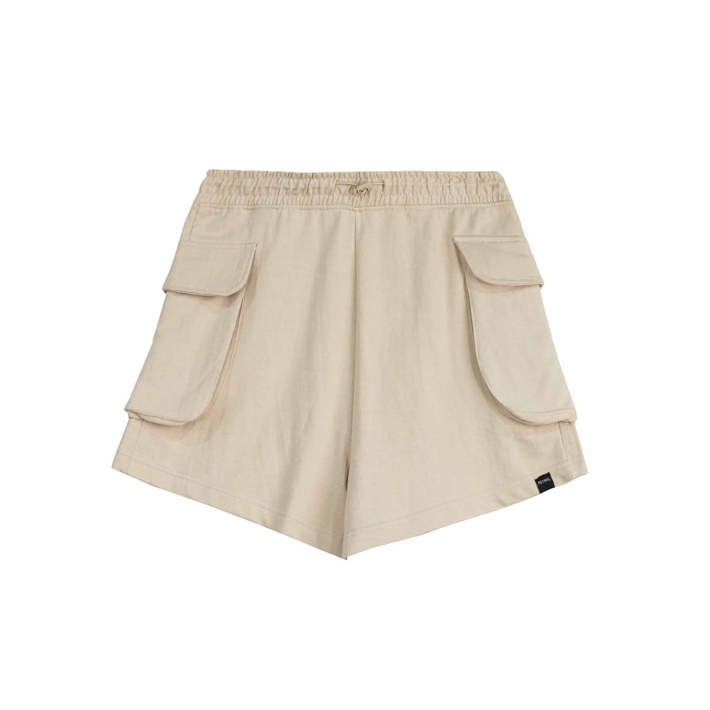 Petrol Ladies Basic Non-Denim Cargo Short Mid-Rise 176361 (Cream)