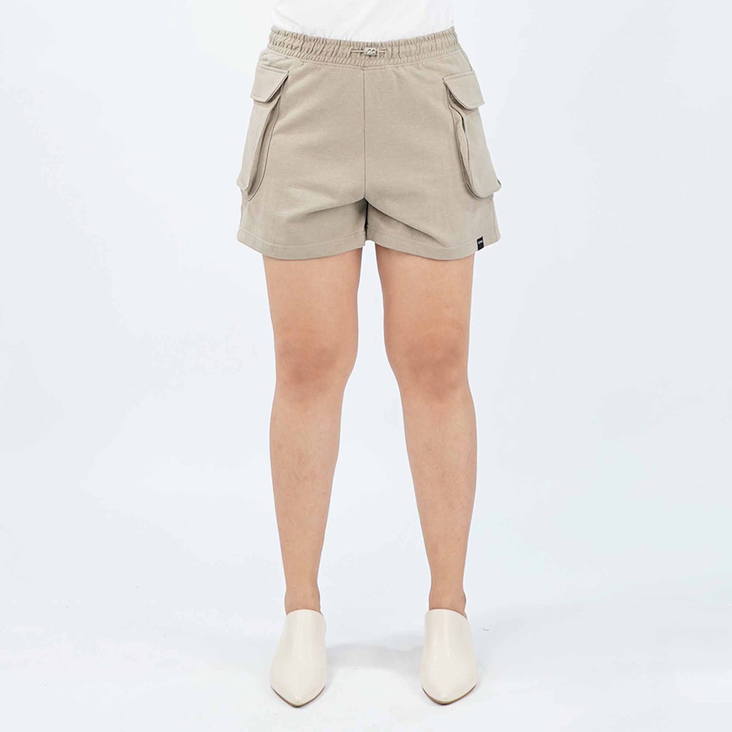 Petrol Ladies Basic Non-Denim Cargo Short Mid-Rise 176361 (Cream)