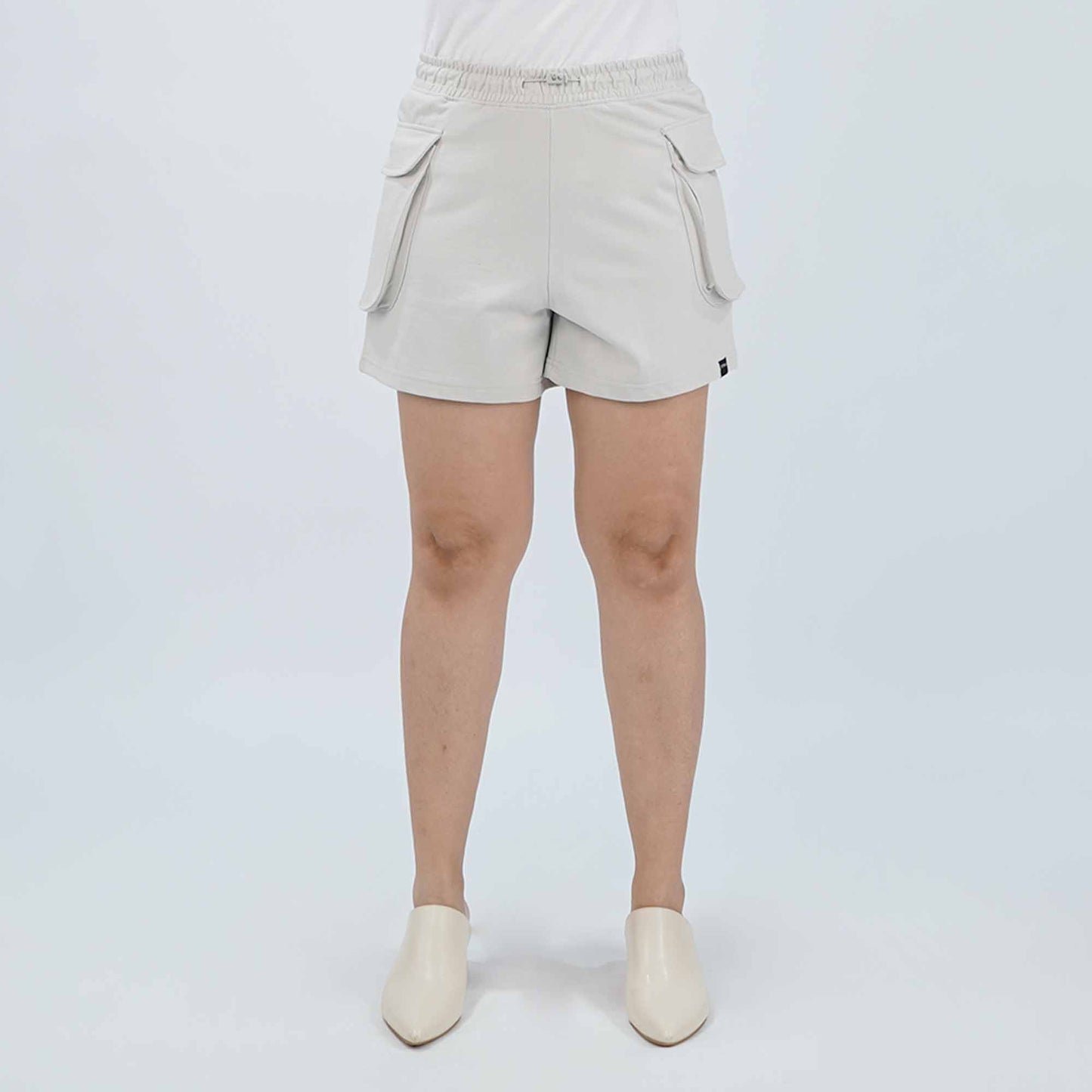 Petrol Ladies Basic Non-Denim Cargo Short Mid-Rise 176361 (Gray)
