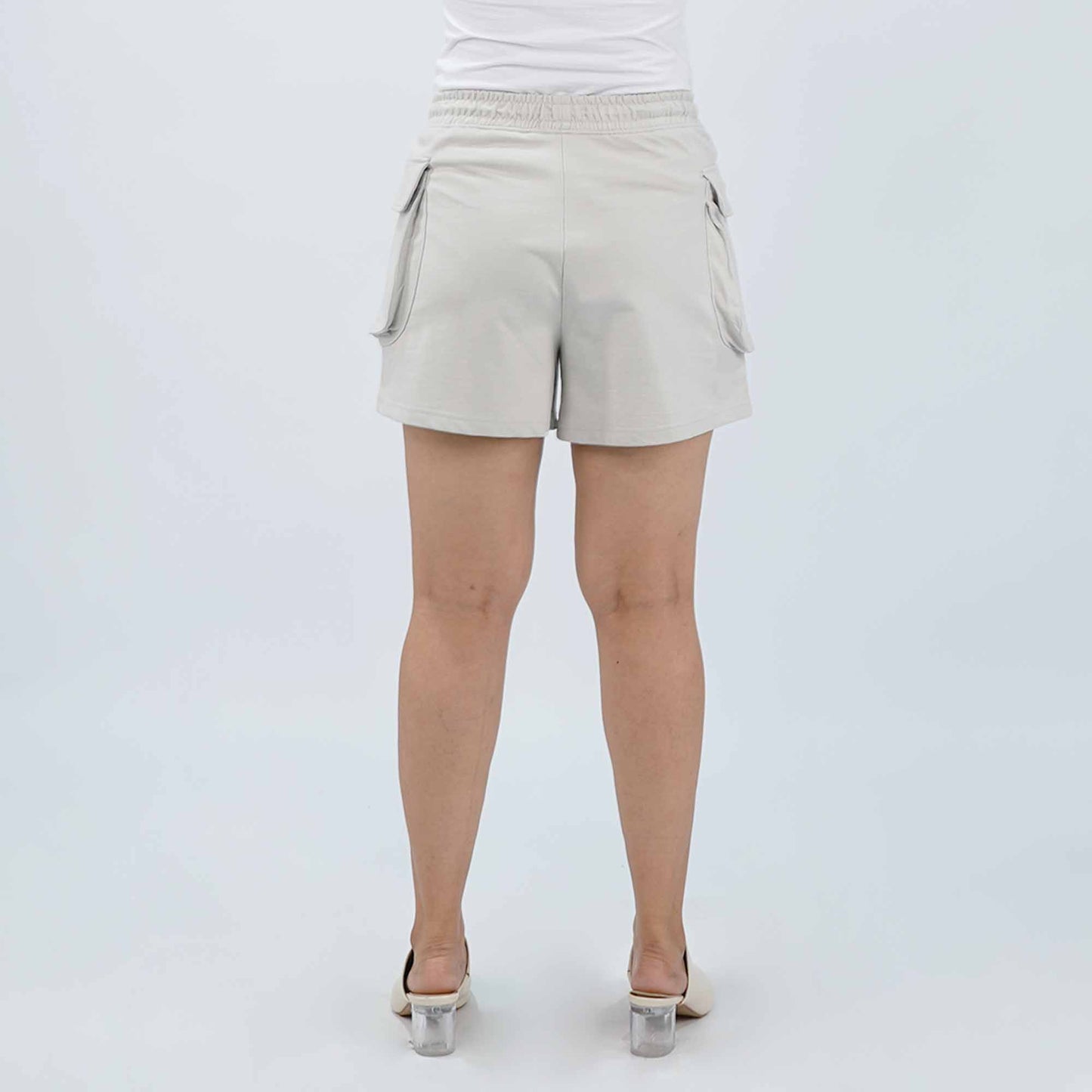 Petrol Ladies Basic Non-Denim Cargo Short Mid-Rise 176361 (Gray)