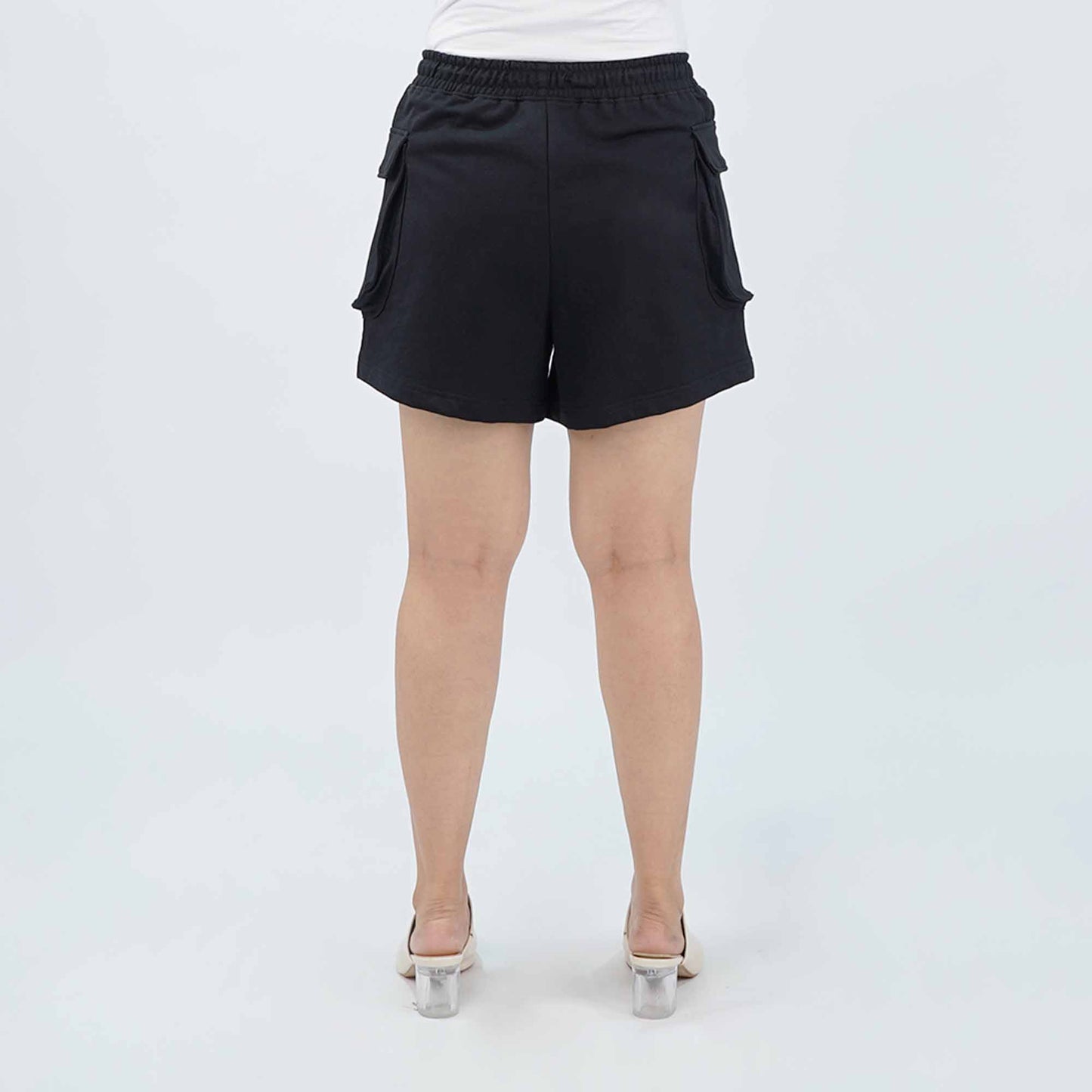 Petrol Ladies Basic Non-Denim Cargo Short Mid-Rise 176378 (Black)