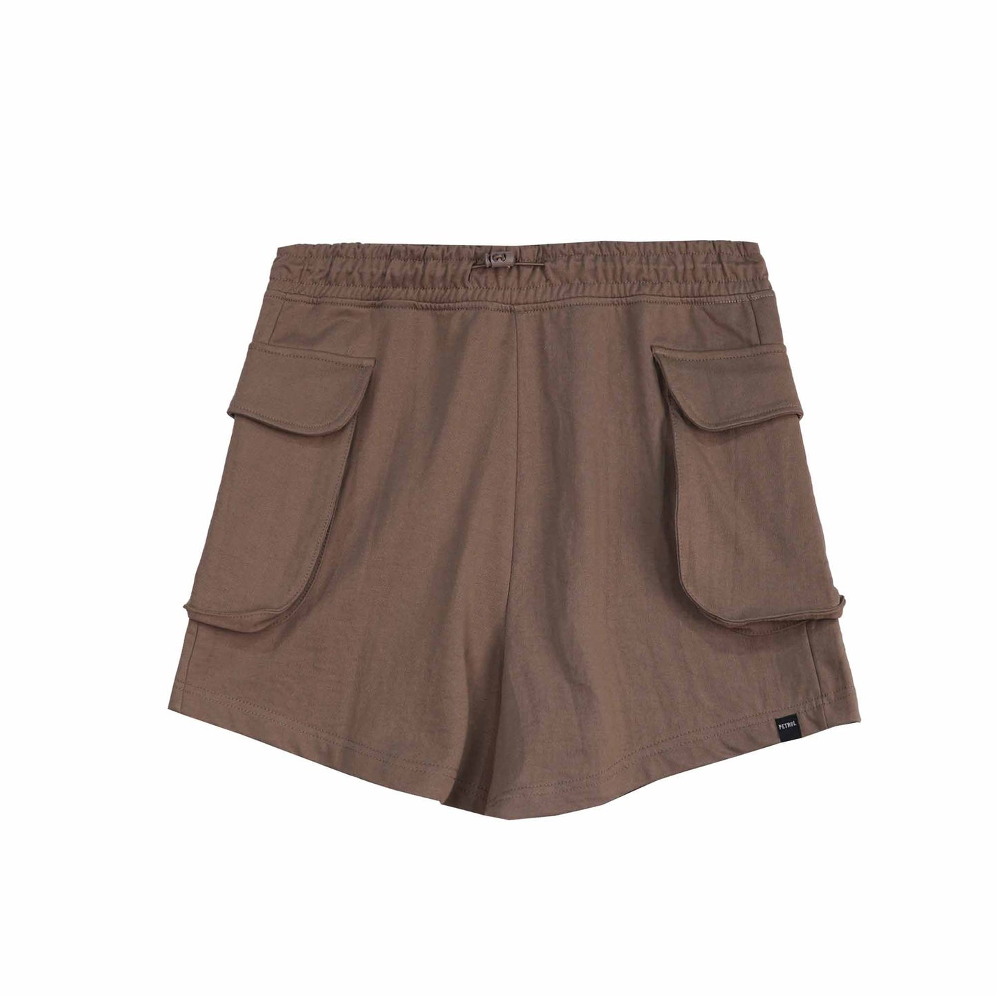 Petrol Ladies Basic Non-Denim Cargo Short Mid-Rise 176378 (Brown)