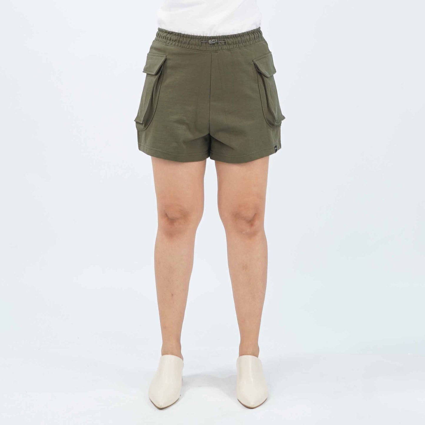 Petrol Ladies Basic Non-Denim Cargo Short Mid-Rise 176378 (Fatigue)