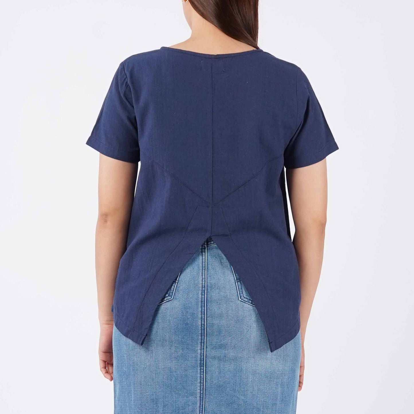 Petrol Ladies Basic Woven Shirt Regular Fitting 159795 (Navy)