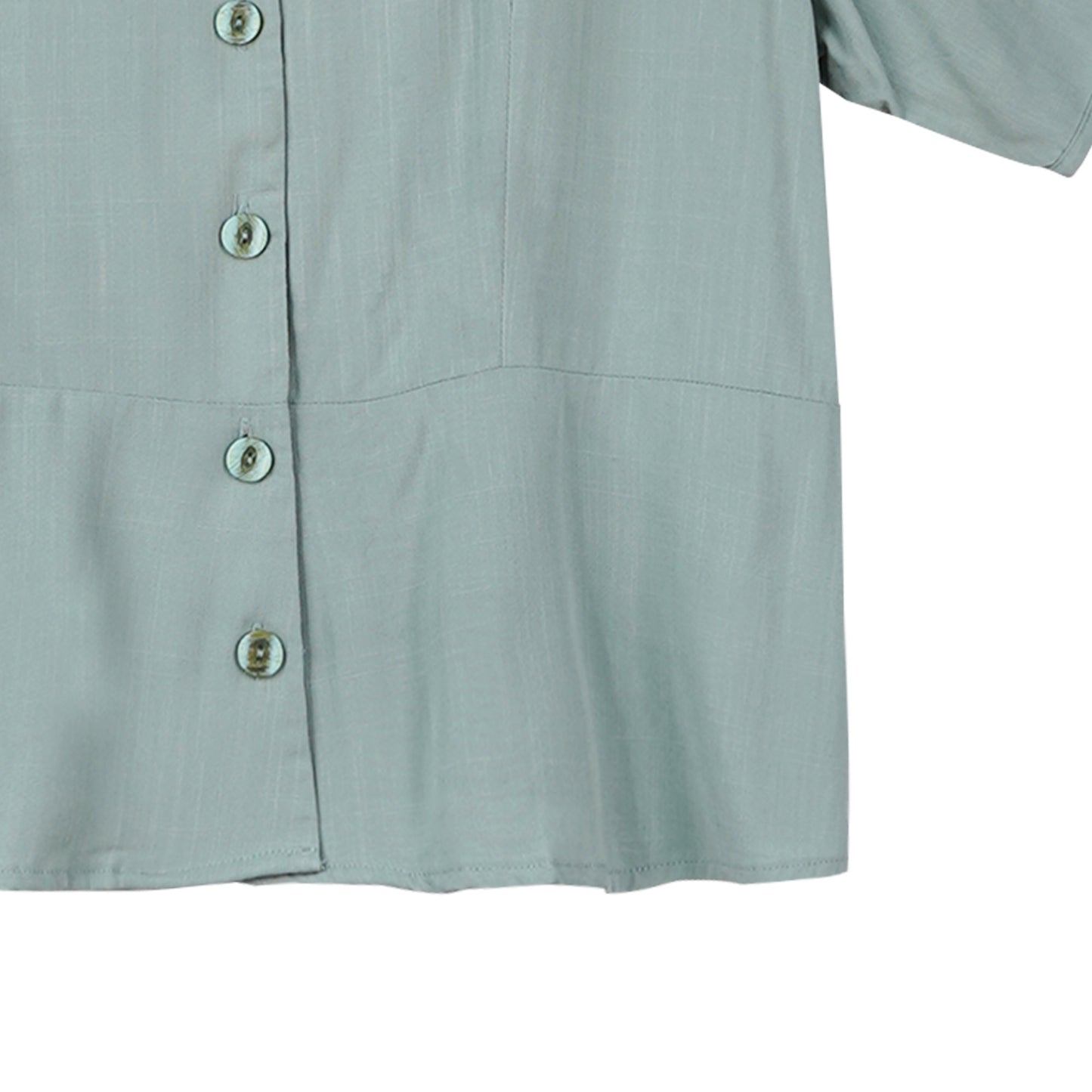 Petrol Ladies Basic Woven Shirt Boxy Fitting 159283 (Green)