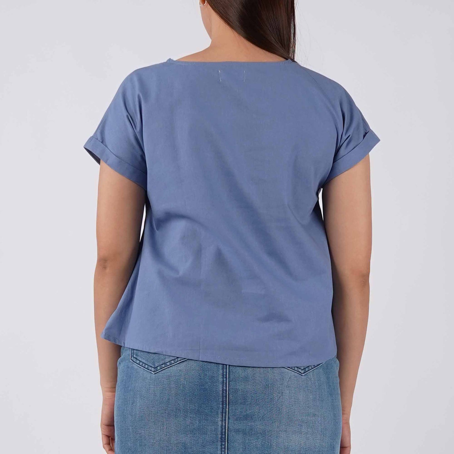 Petrol Ladies Basic Woven Shirt Regular Fitting 159203 (Blue)