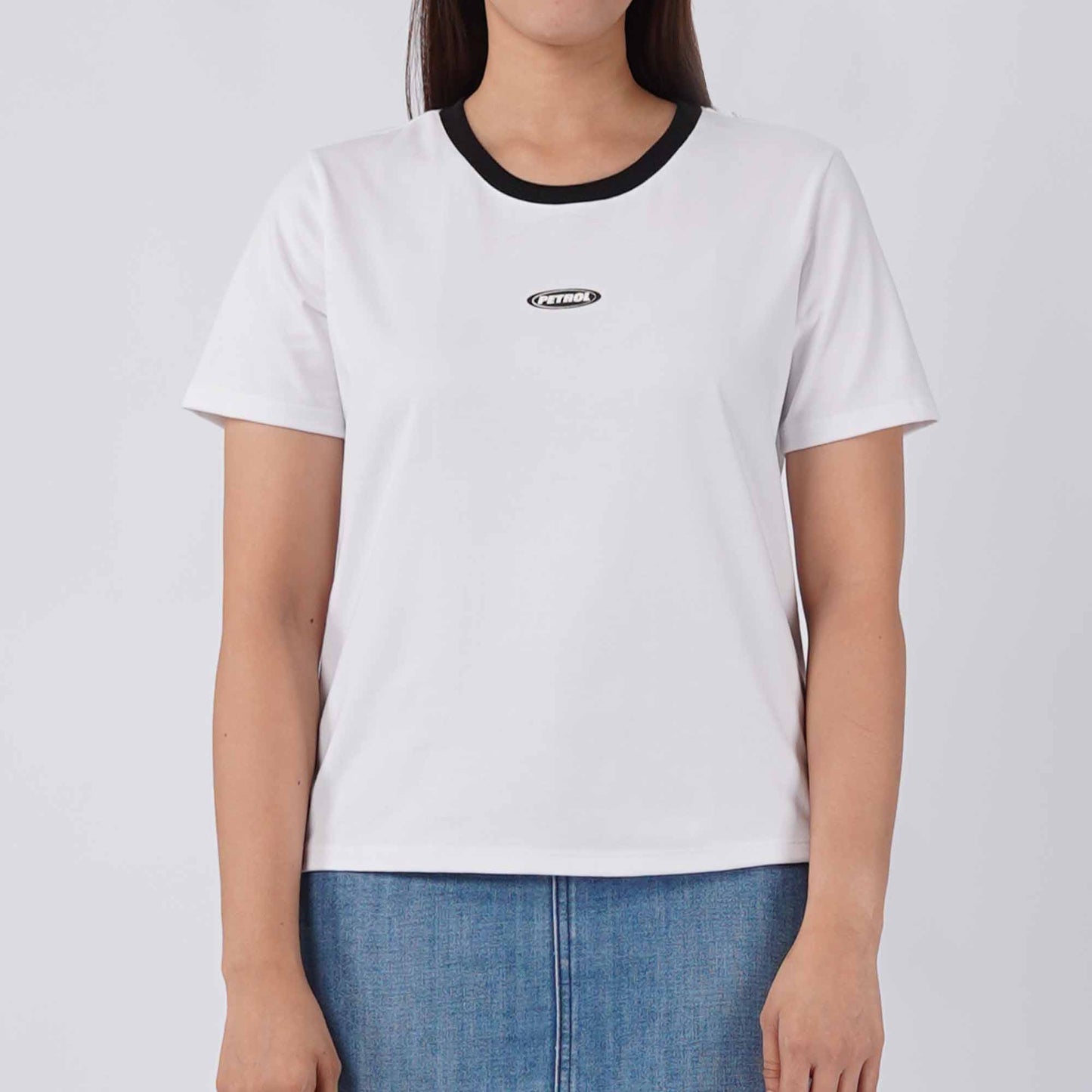 Petrol Ladies Basic Tees Boxy Fitting 172557 (White)