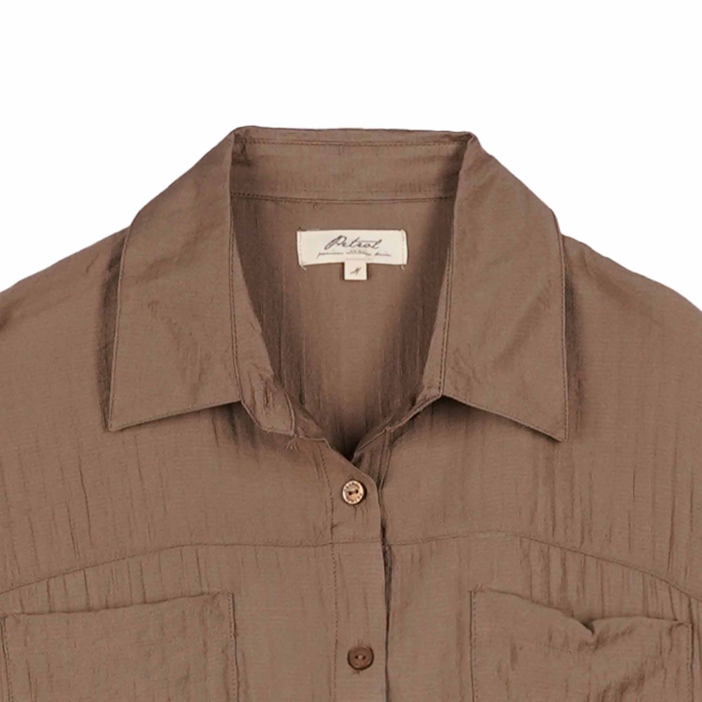 Petrol Ladies Basic Woven Shirt Loose Fitting 173961 (Mocha)