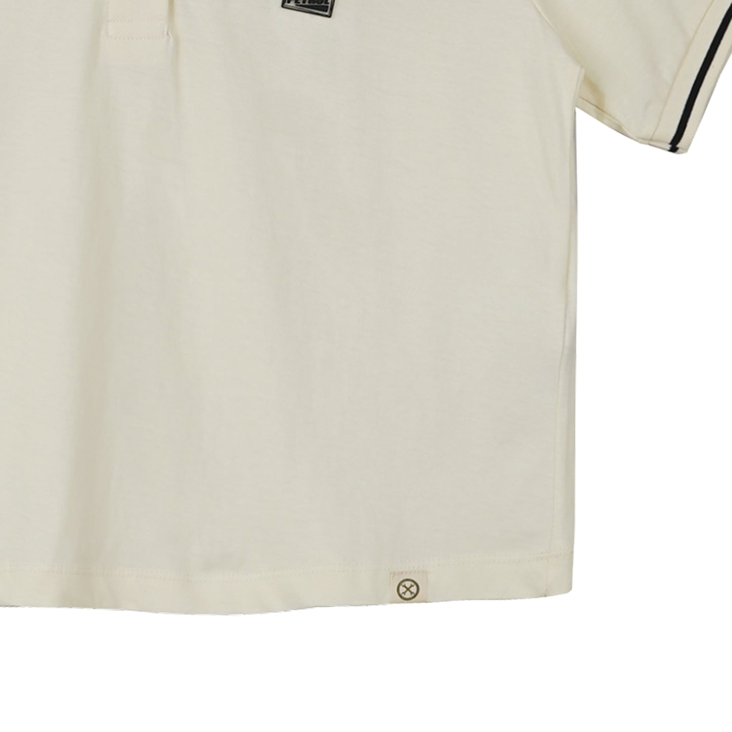 Petrol Ladies Basic Collared Shirt Boxy Crop Fitting 180231-U (Cream)