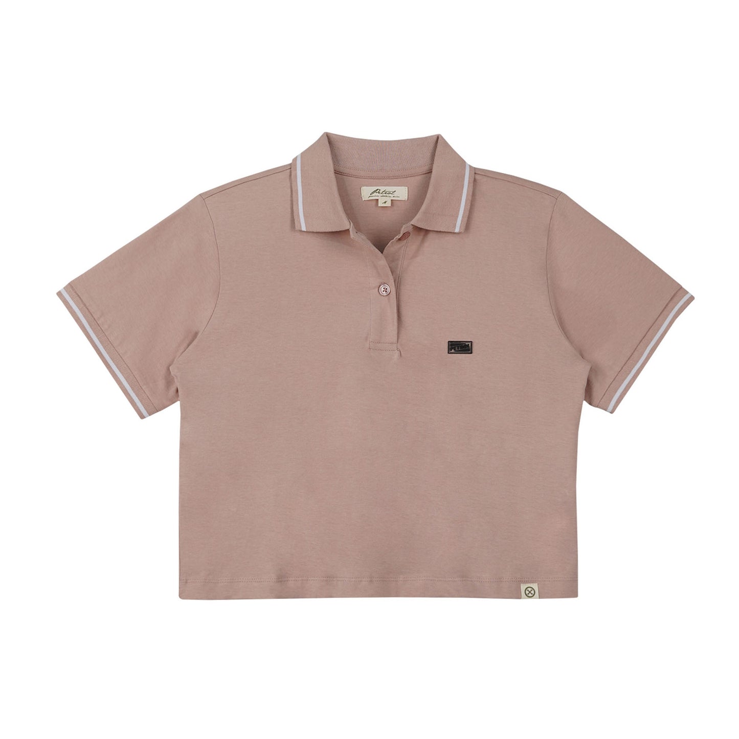 Petrol Ladies Basic Collared Shirt Boxy Crop Fitting 180231-U (Dusty Pink)