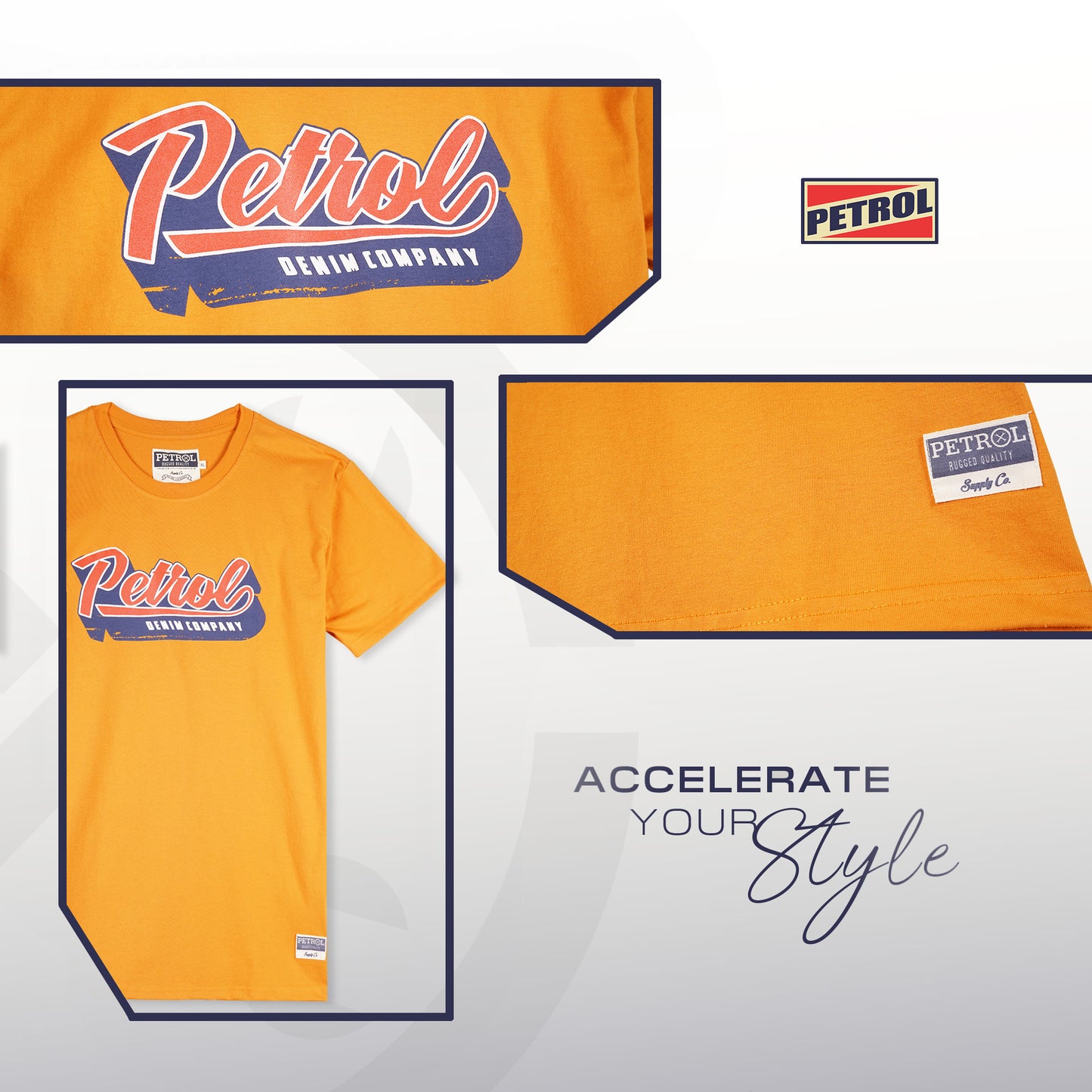 Petrol Men's Basic Tees Slim Fitting 177951-U (Canary)