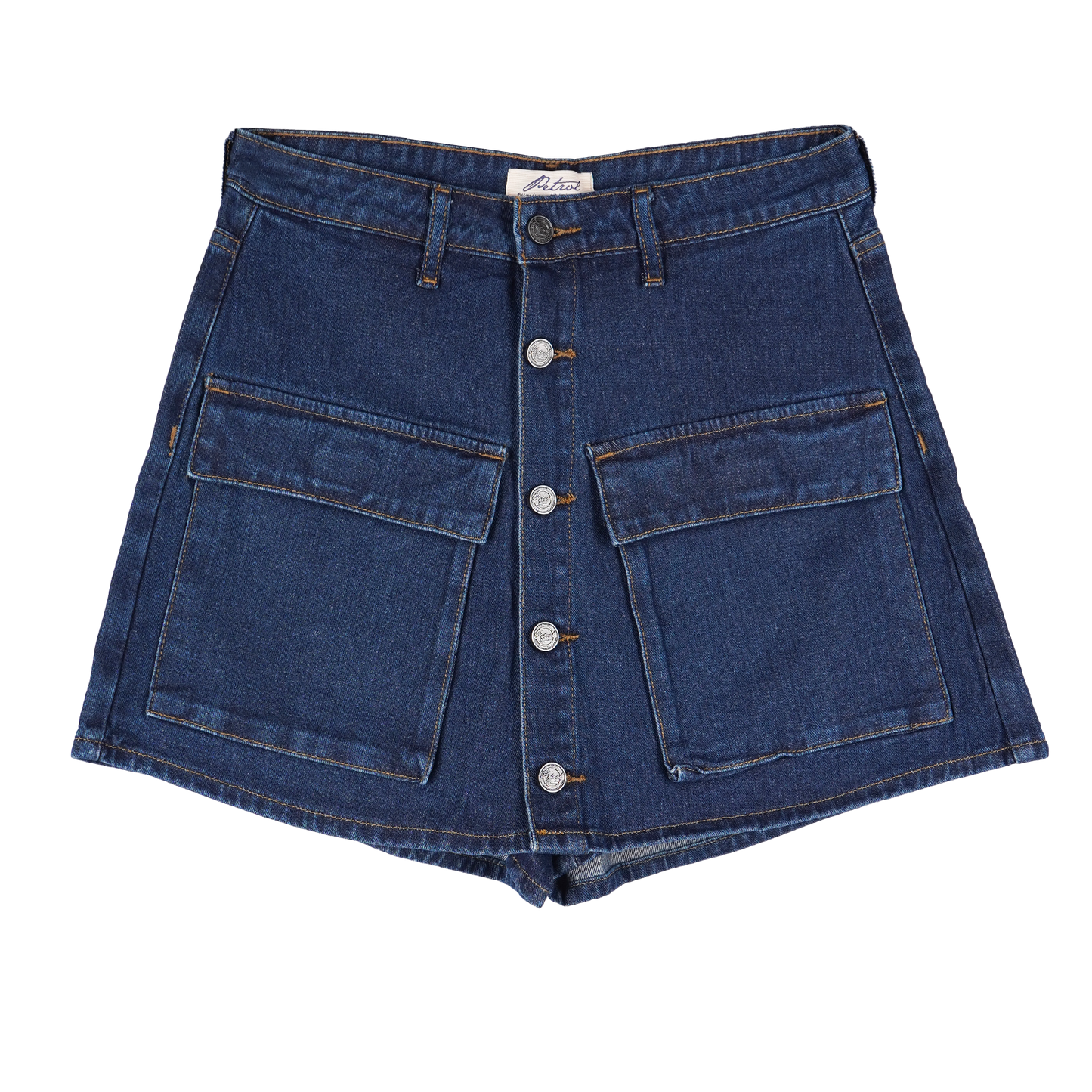 Petrol Ladies Basic Denim Skort Mid-Rise 184842 (Dark Shade)