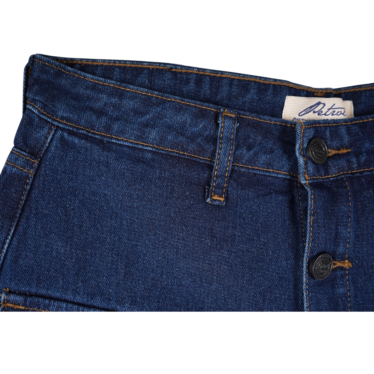 Petrol Ladies Basic Denim Skort Mid-Rise 184842 (Dark Shade)
