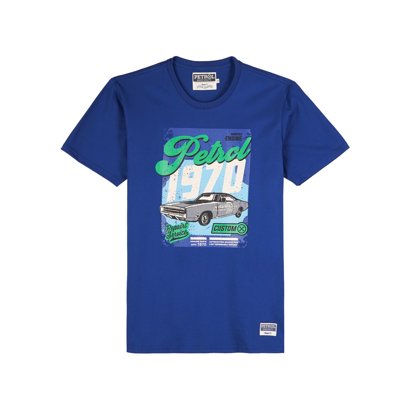 Petrol Men's Basic Tees Slim Fitting 176895-U (Blue)
