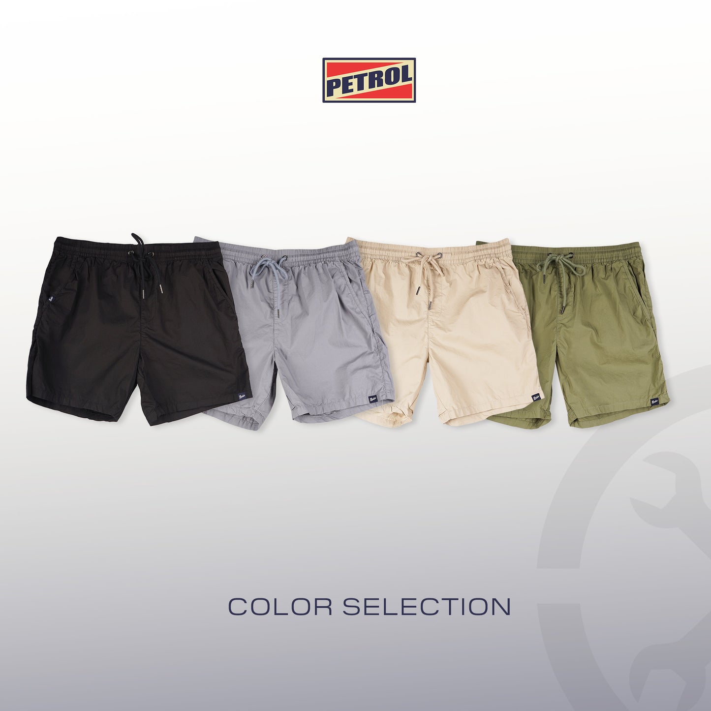 Petrol Men's Basic Non-Denim Jogger Short Mid-Rise 180896-U (Light Beige)