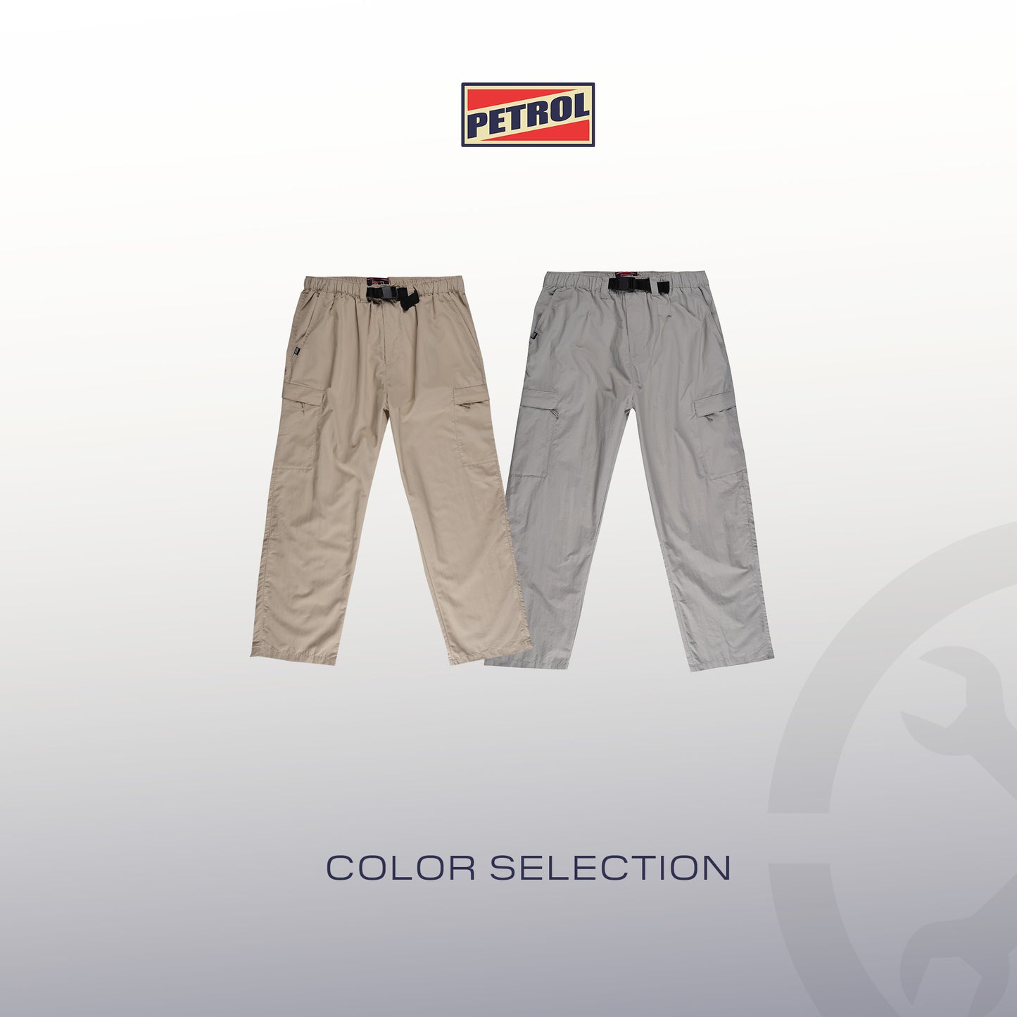 Petrol Men's Basic Non-Denim Cargo Pants Mid-Rise Fitting 192307 (Beige)