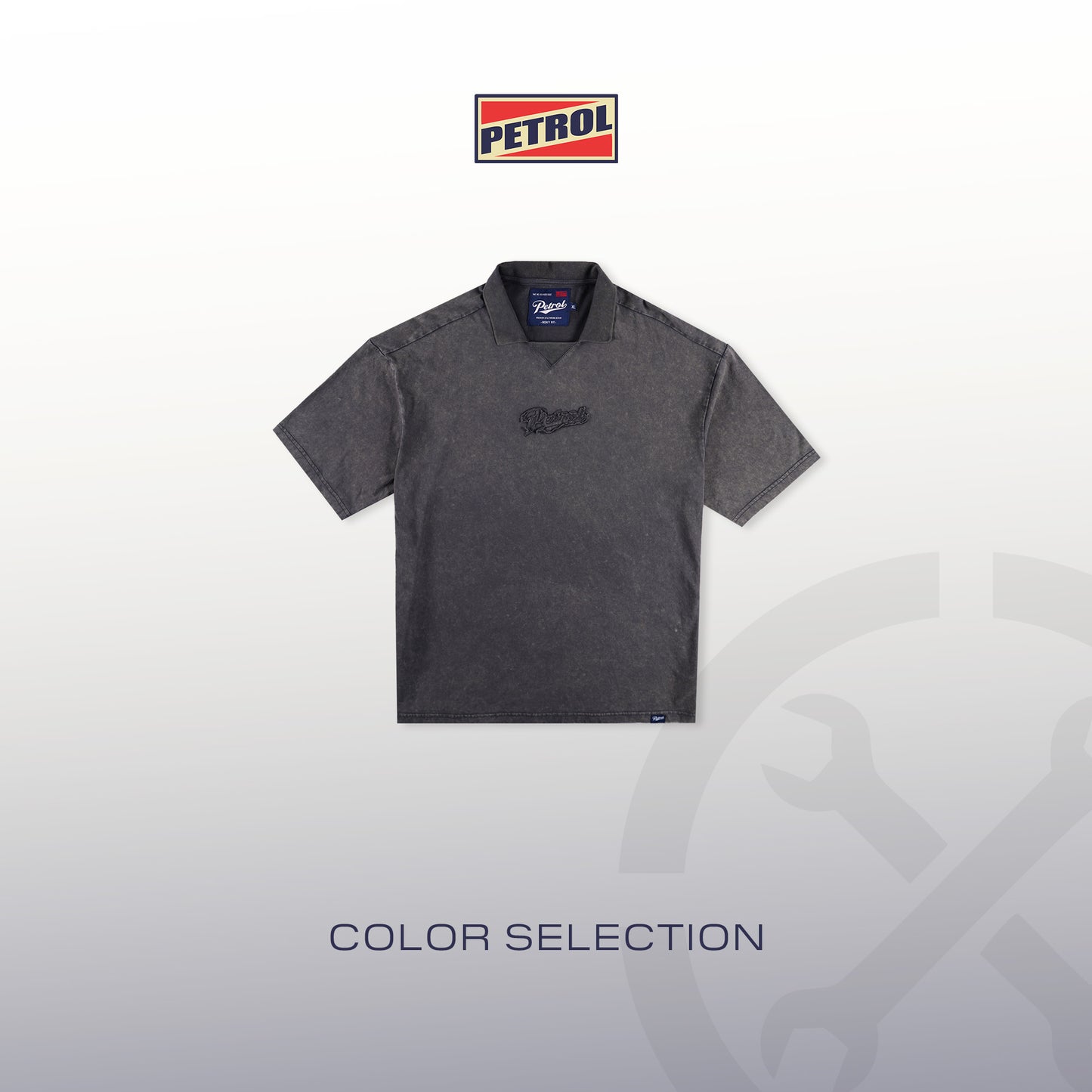 Petrol Men's Basic Collared Shirt Boxy Fitting 172519 (Acid Wash)