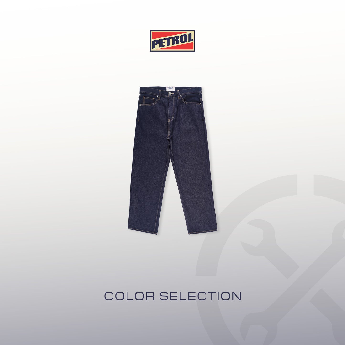 Petrol Men's Basic Denim Pants Mid Rise Relaxed Fitting 188067 (Dark Shade)