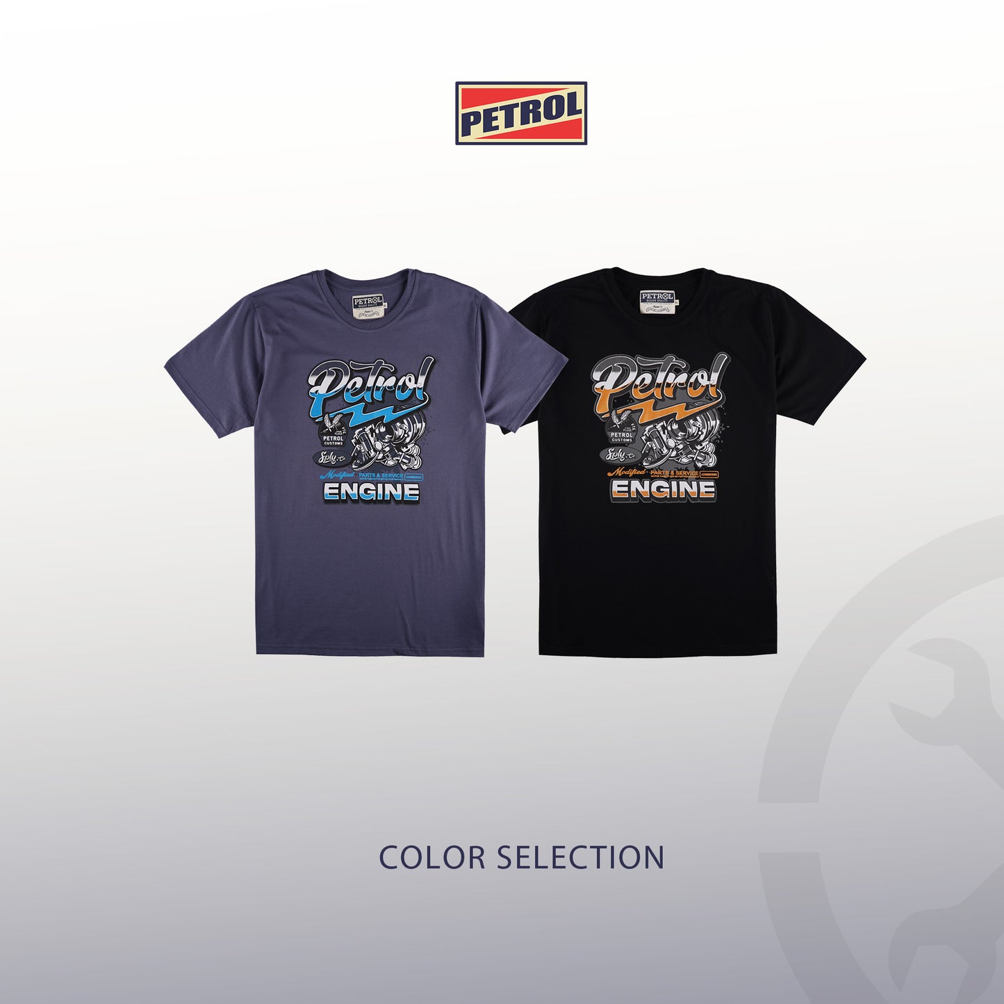 Petrol Men's Basic Tees Slim Fitting 191734-U (Blue Stone)