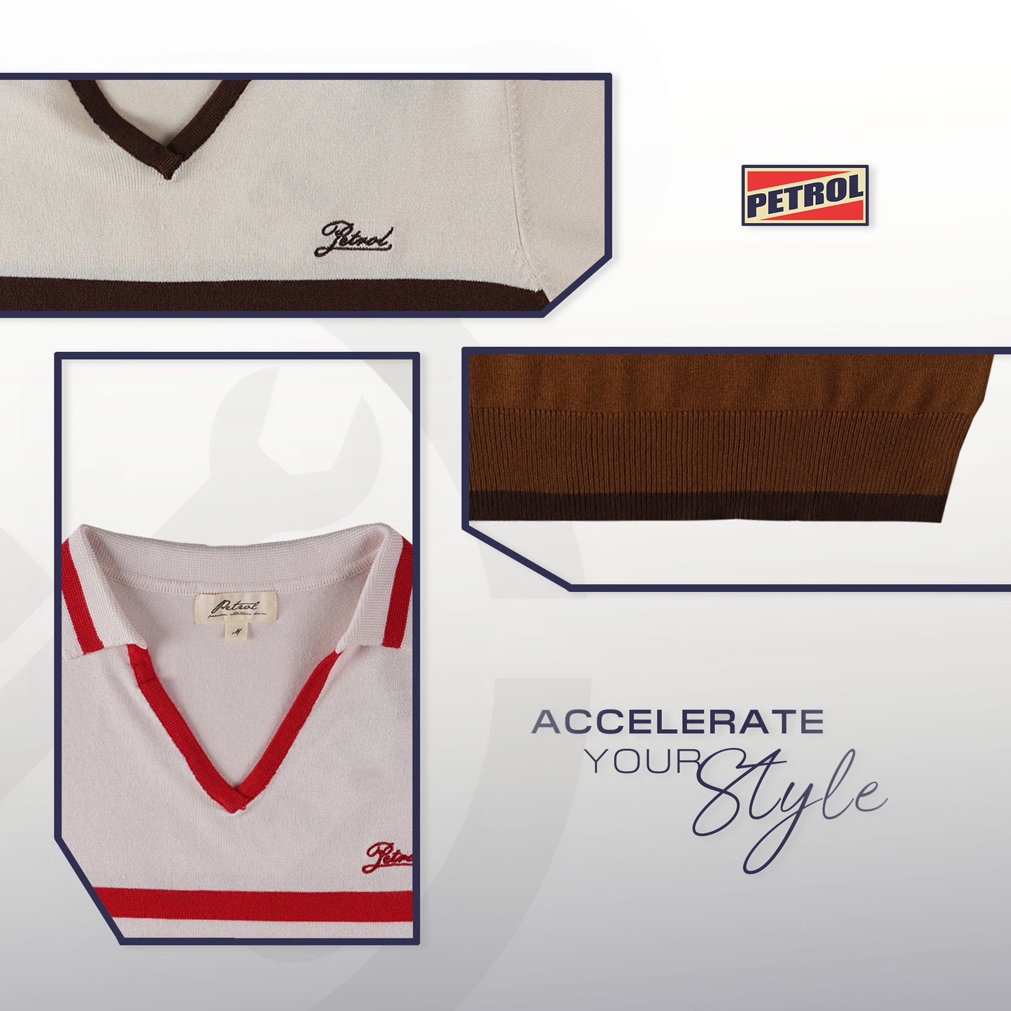 Petrol Ladies Basic Collared Slim Fitting 169378 (Light Pink)