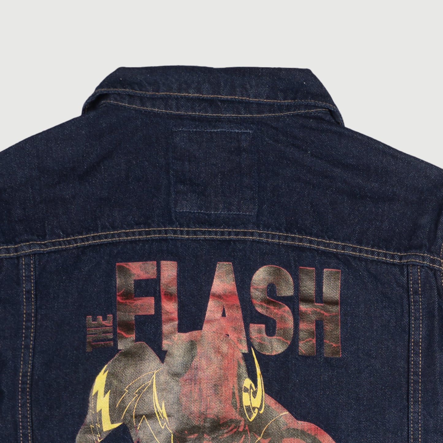 Petrol The Flash Men's Basic Denim Jacket With Back Print Graphic Design Regular Fitting Trendy Fashion High Quality Apparel Comfortable Casual Jacket for Men 147274 (Dark Wash)