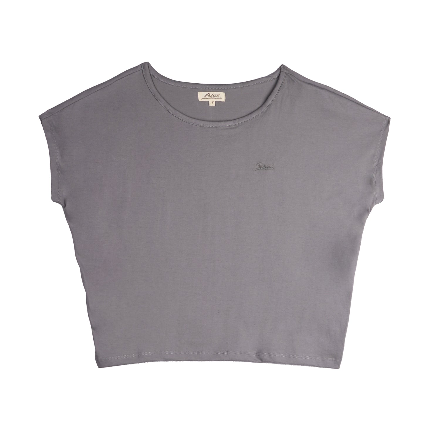 Petrol Ladies Basic Oversized Shirt CVC Jersey Fabric Trendy Fashion High Quality Apparel Comfortable Casual T-shirt For Women 150183 (Gray)