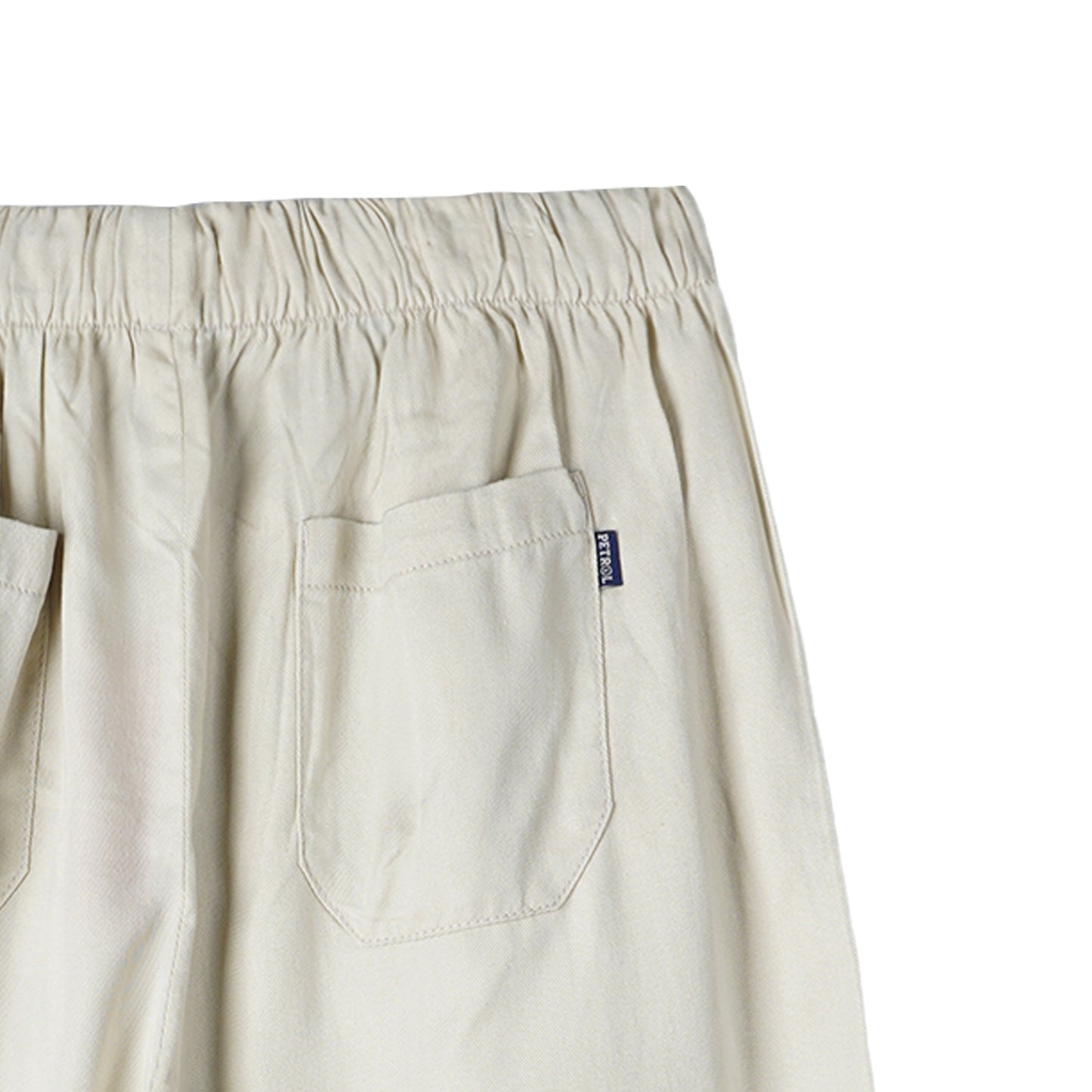 Petrol Ladies Basic Denim Culottes Pants Trendy Fashion High Quality Apparel Comfortable Casual Pants for Women Mid Waist 127562 (Beige)