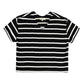 Petrol Basic Tees for Ladies Relaxed Fitting Shirt Stripe Jersey Fabric Trendy fashion Casual Top Black T-shirt for Ladies 140904-U (Black)