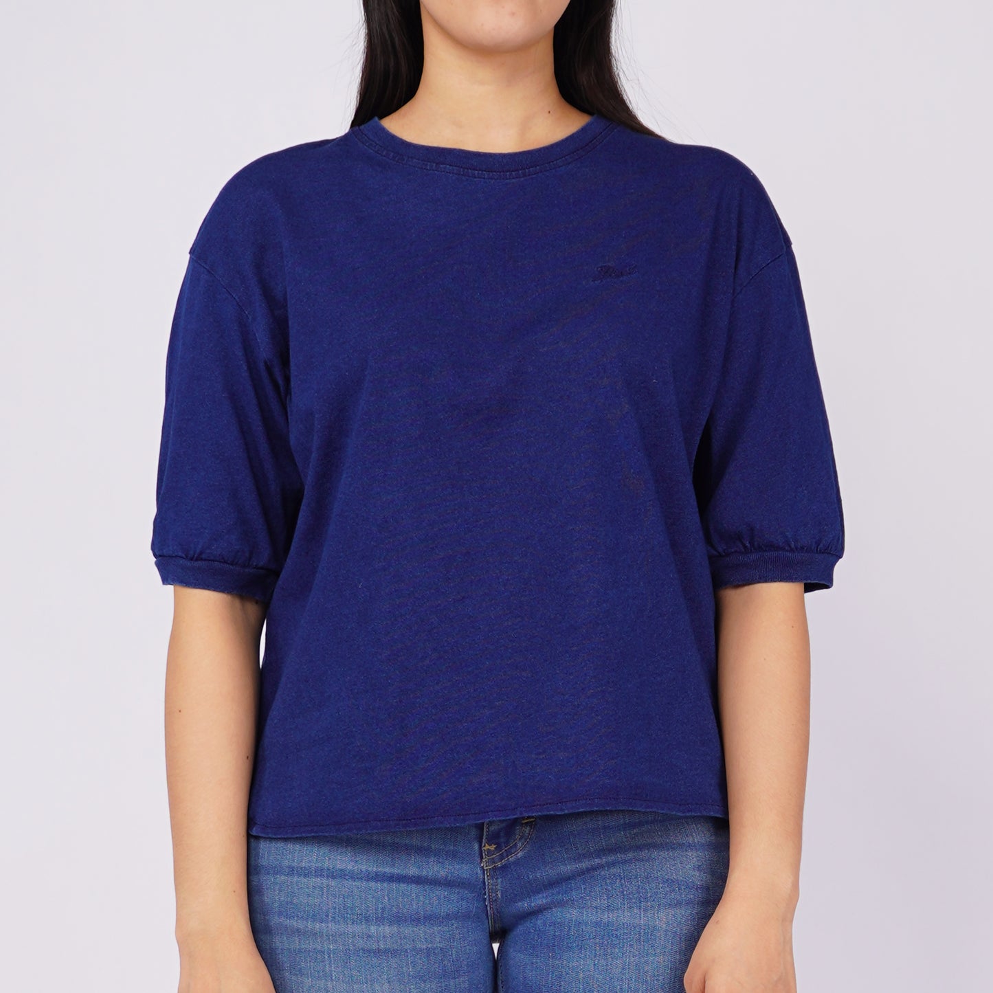 Petrol Ladies Basic Tees Regular Fitting Indigo Fabric 138644 (Raw Wash)