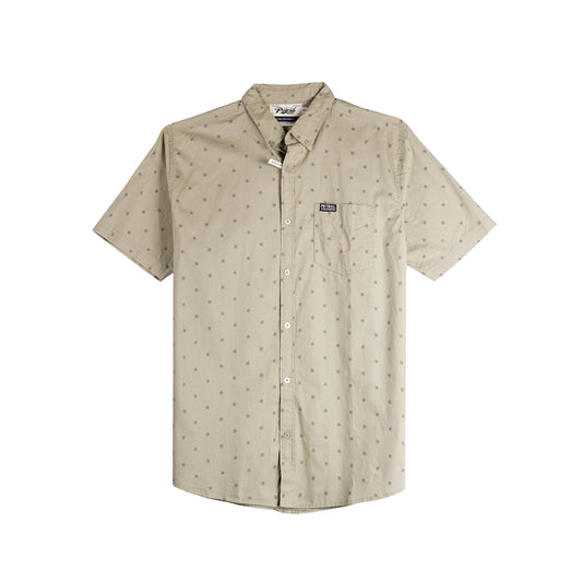 Petrol Basic Woven for Men Slim Fitting Shirt Trendy fashion Casual Top shirt for Men 154513 (Light Fatigue)
