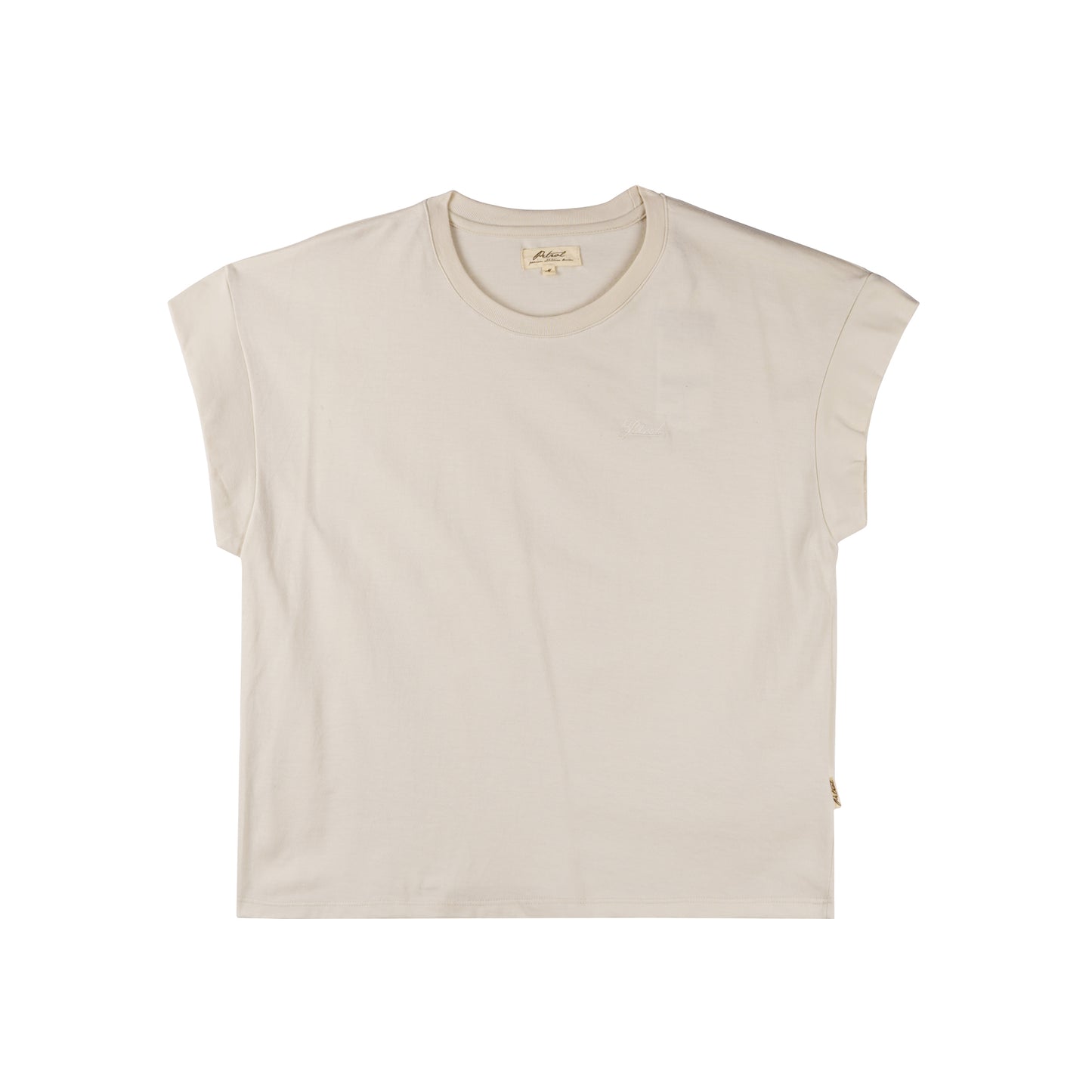 Petrol Basic Tees for Ladies Relaxed Fitting Shirt Trendy fashion Casual Top for Ladies 150163-U (Beige)