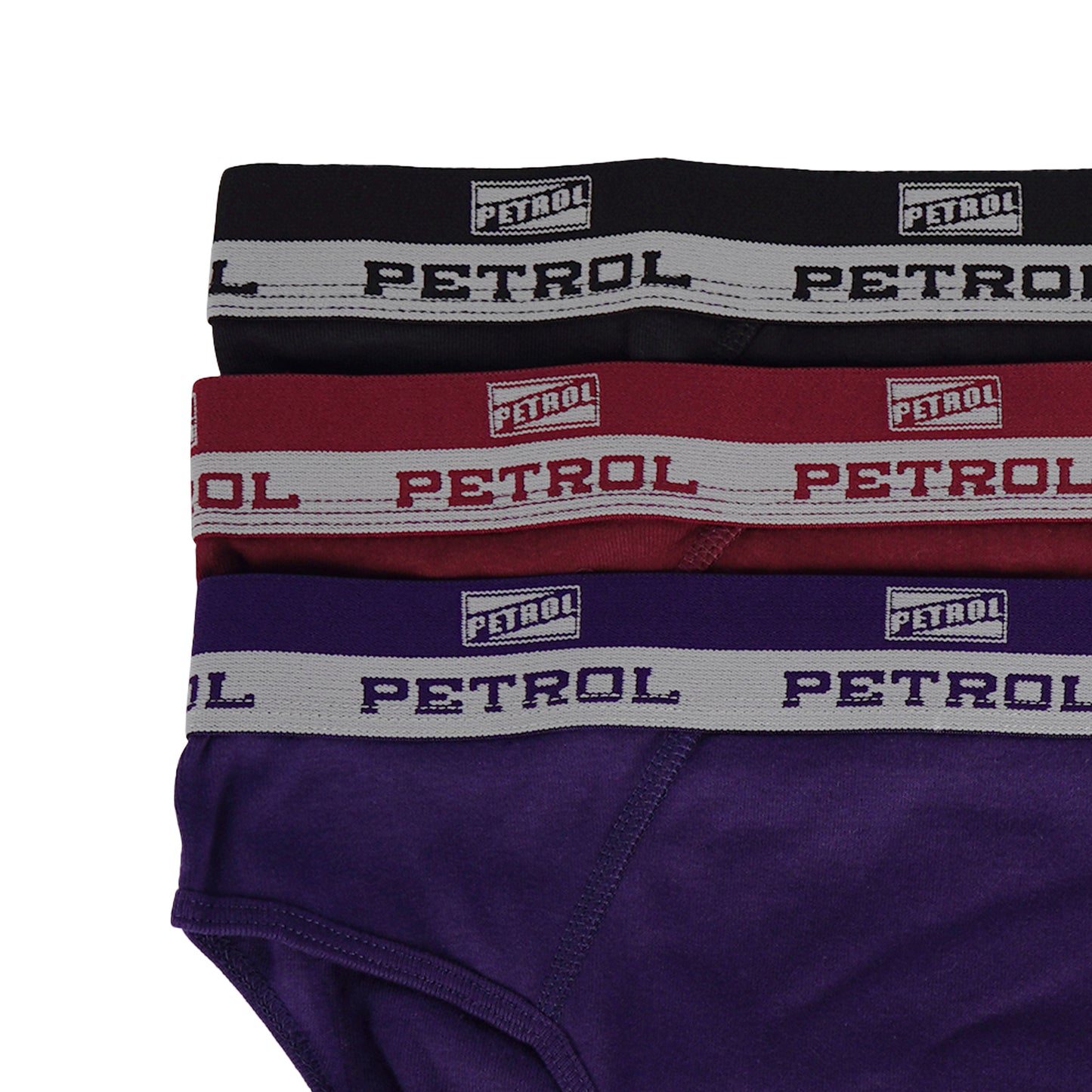 Petrol Men's Basic Accessories Innerwear for Men 3-in-1 Cotton Brief for Men Hipster Brief 107125 (Assorted)