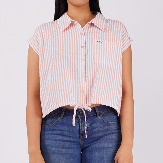 Petrol Basic Woven for Ladies Regular Fitting Shirt Trendy fashion 150280 (Dusty Pink)